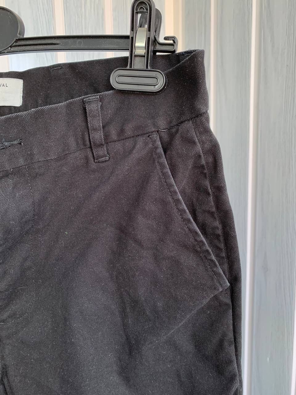 Percival × Vintage Percival Black Cotton &Elastane Pockets Button Trousers Size US 30 / EU 46 - 14 Thumbnail