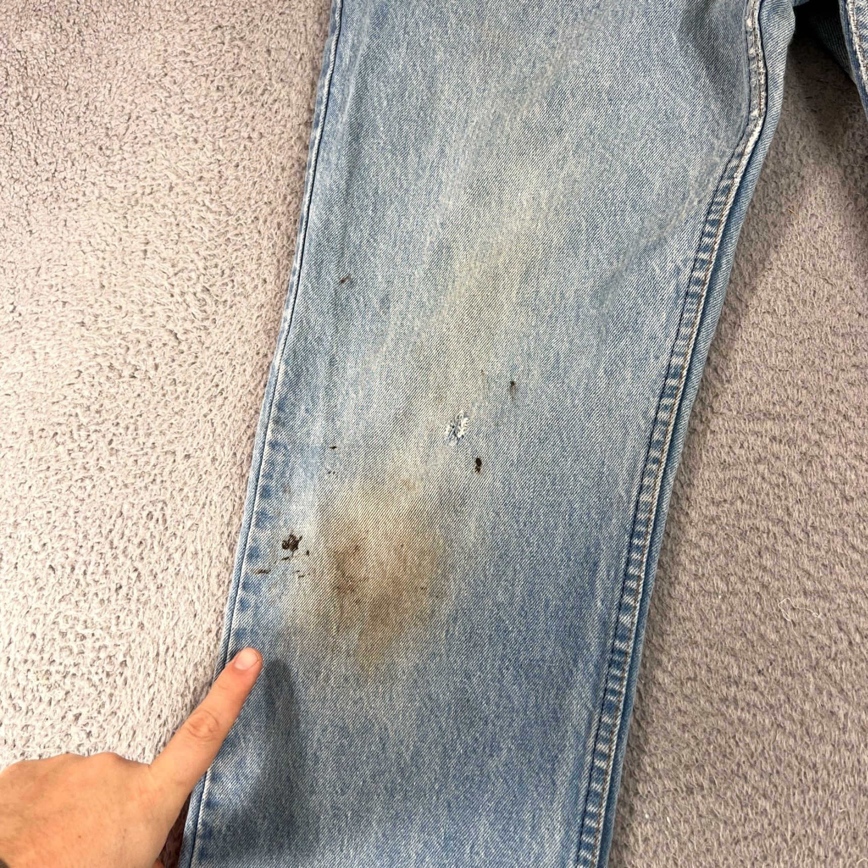 Levi's VINTAGE Levi's Jeans Mens 38x32 Blue Denim 40509-0214 Straight 5-Pocket Logo USA 90s/Levis 40509 Men Size US 38 / EU 54 - 2 Thumbnail