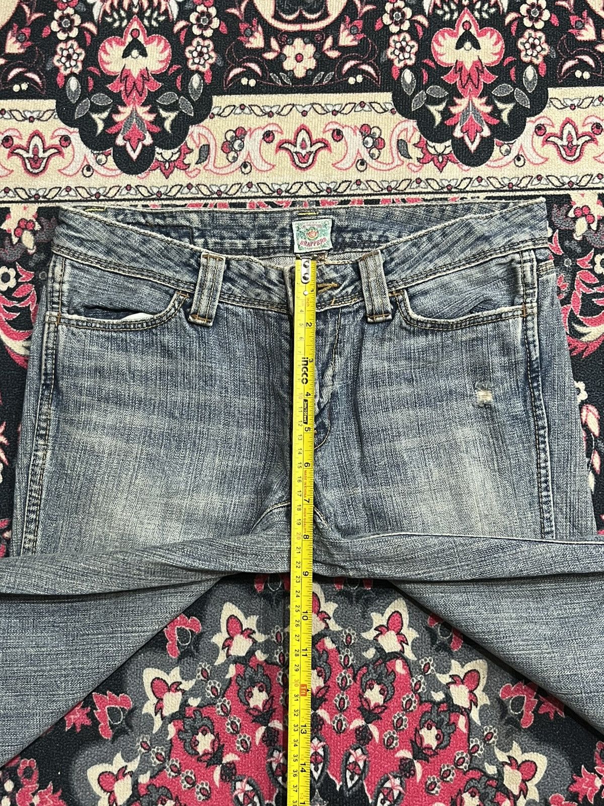 Japanese Brand Vintage Japanese Brand Brappers Grey Washed Flare Jeans Size 28" / US 6 / IT 42 - 12 Thumbnail