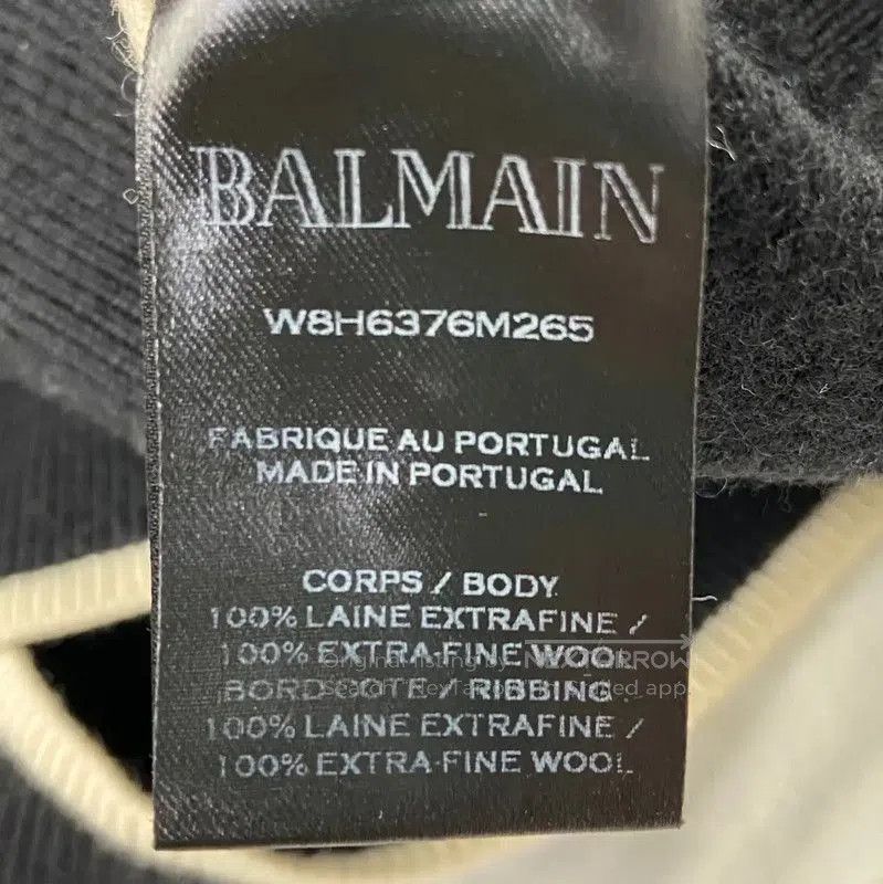 Balmain Balmain Women's Black Wool Sweatshirt . Size XL / US 12-14 / IT 48-50 - 5 Thumbnail