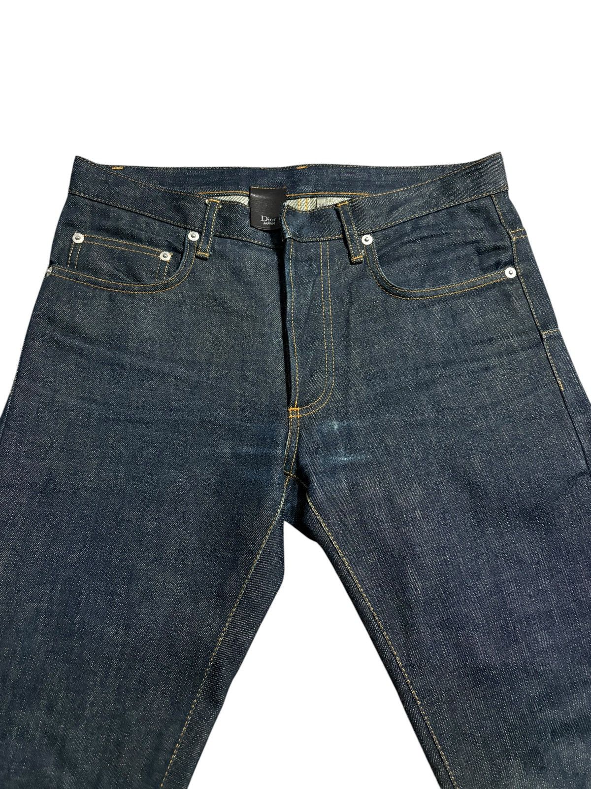Dior 28 Dior Unaltered Stacked MIJ Sand Wash Denim Jeans hedi kva Size US 28 / EU 44 - 8 Thumbnail