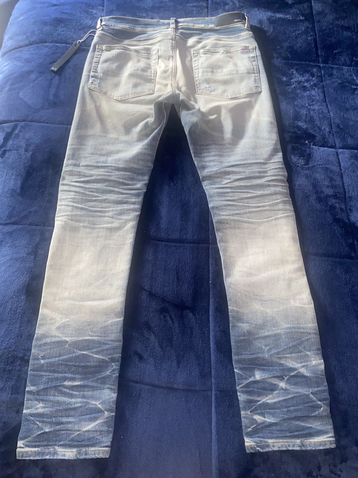 Amiri BANDANA JACQUARD MX1 JEAN Vintage Indigo Size US 34 / EU 50 - 2 Thumbnail