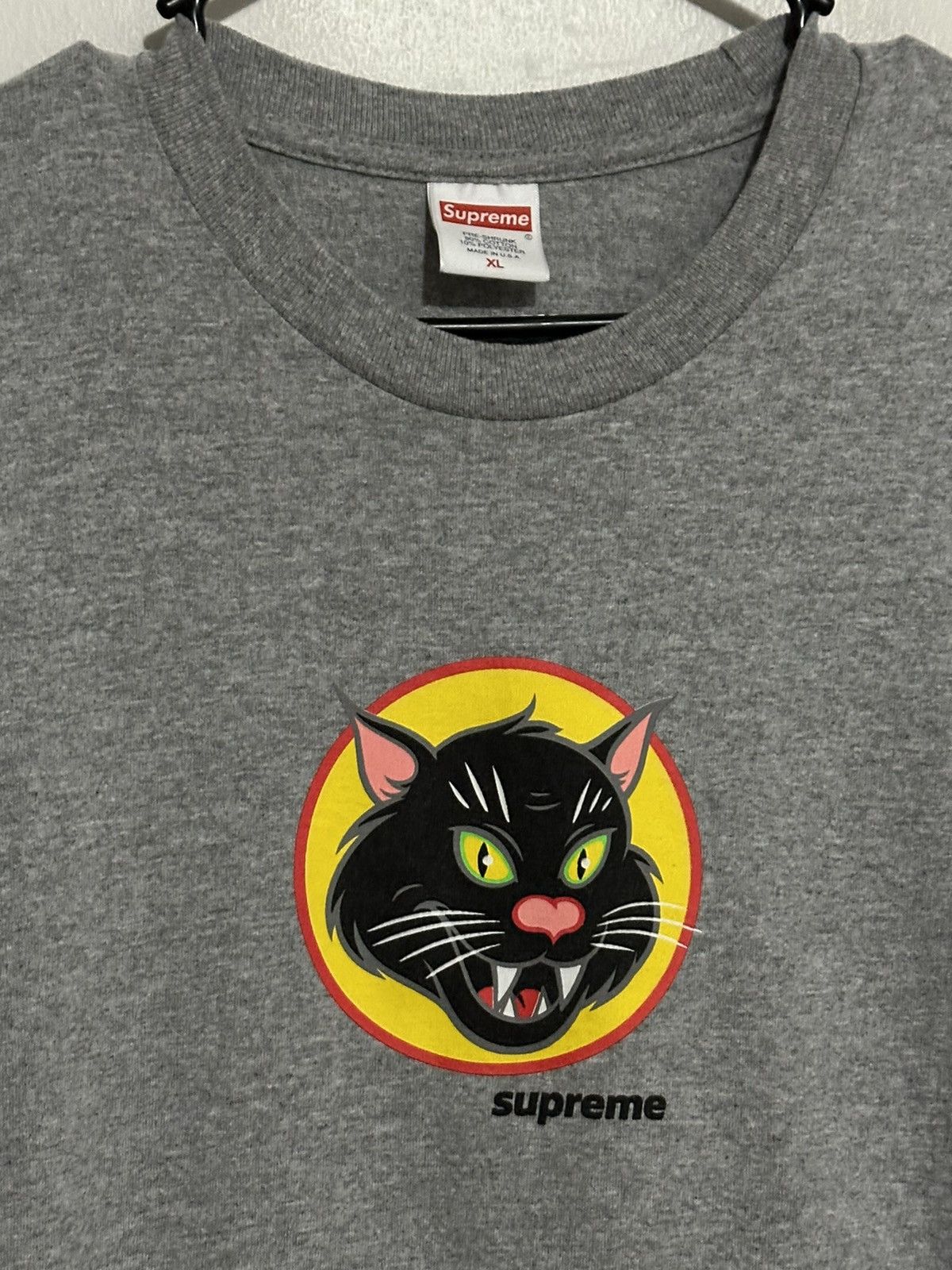 Supreme Supreme Black Cat Tee Size US XL / EU 56 / 4 - 2 Thumbnail