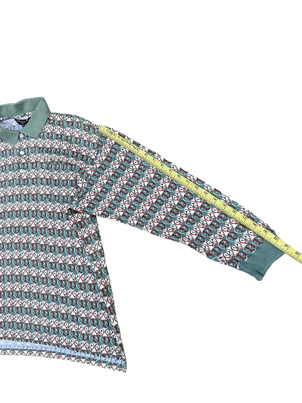 Christian Dior Monsieur CD Monsieur Monogram Long Sleeve Polo Shirt Size US M / EU 48-50 / 2 - 5 Thumbnail