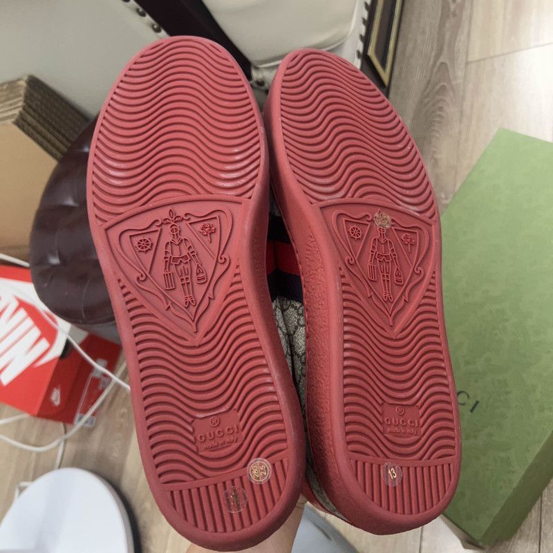 Gucci Gucci ACE Supreme Casual Sneakers for Men - Size US 13 / EU 46 - 4 Thumbnail