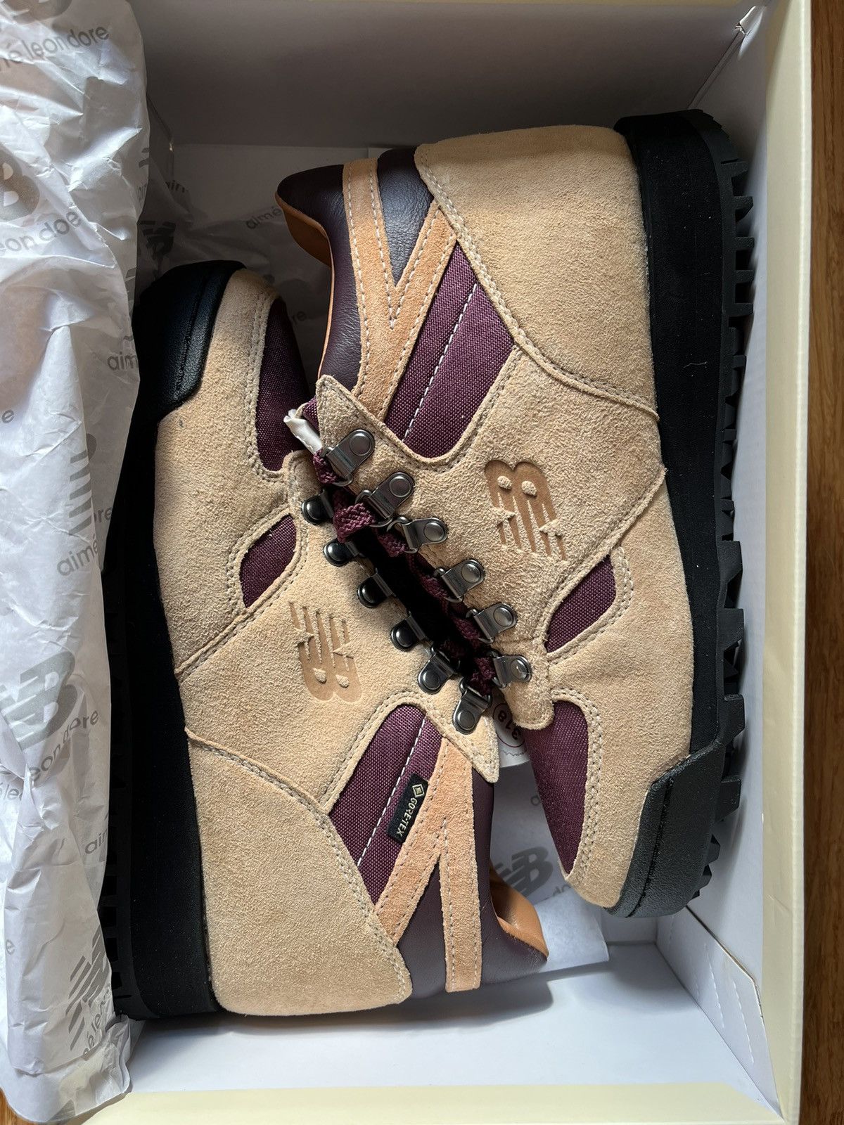 Aime Leon Dore × Goretex × New Balance US 6 ALD New balance Rainier boots Gore Tex burgundy tan Size US 6 / EU 39 - 9 Thumbnail