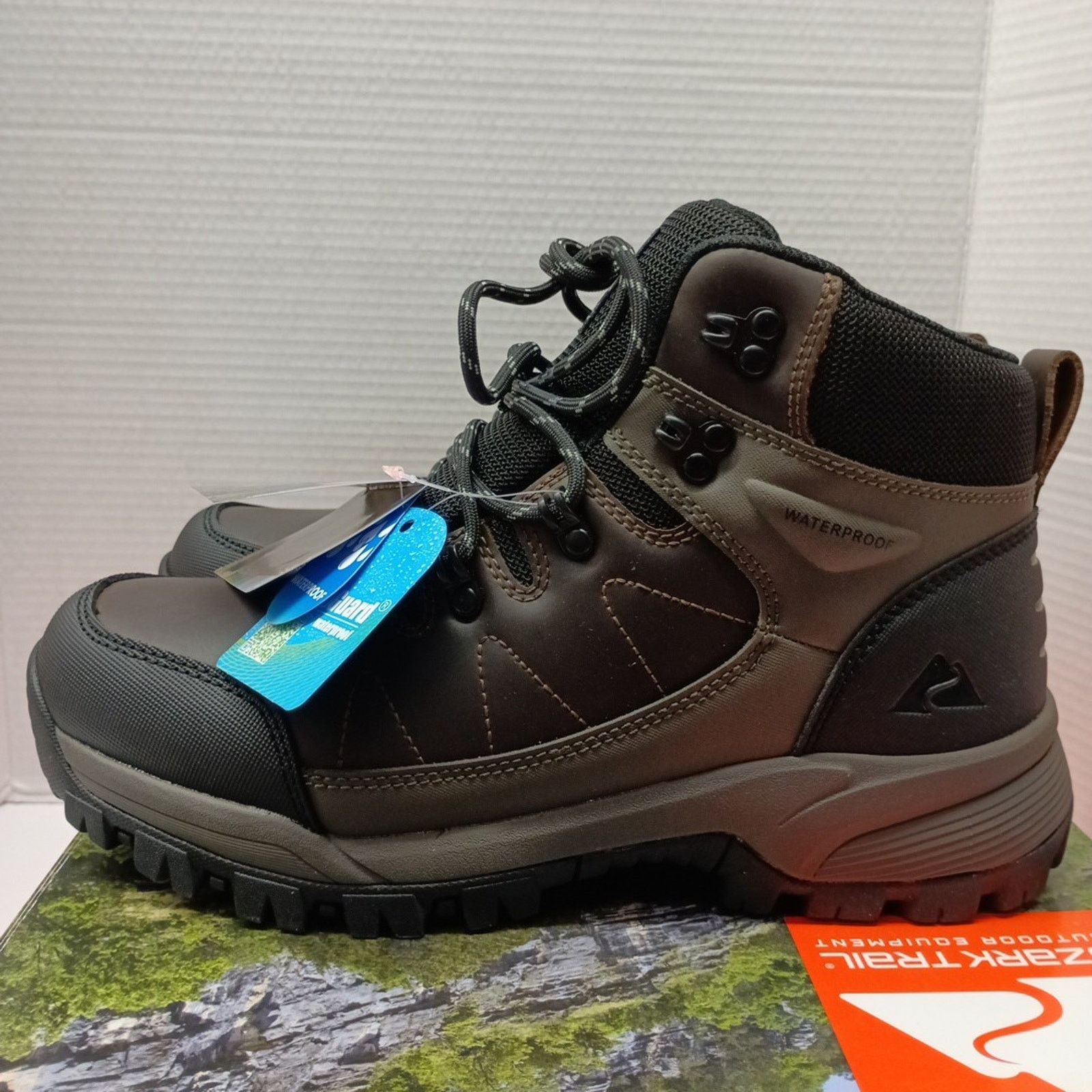 Other Ozark Trail Men's Hikers Leather Boots Meadows 2.0 Size 9.5 Size US 9.5 / EU 42-43 - 3 Thumbnail
