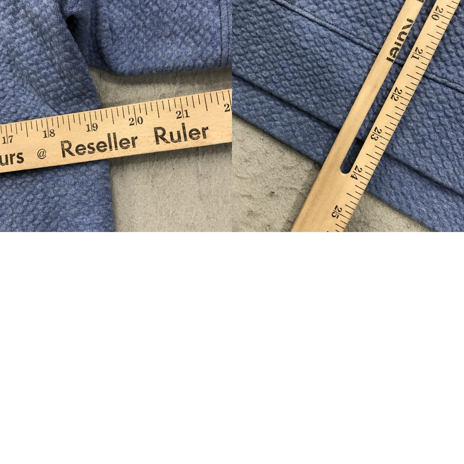Lululemon Lululemon Hoodie Mens XS Blue Double Knit Textured Sweatshirt Pullover Gym City Outdoor Sports Size US XS / EU 42 / 0 - 8 Thumbnail