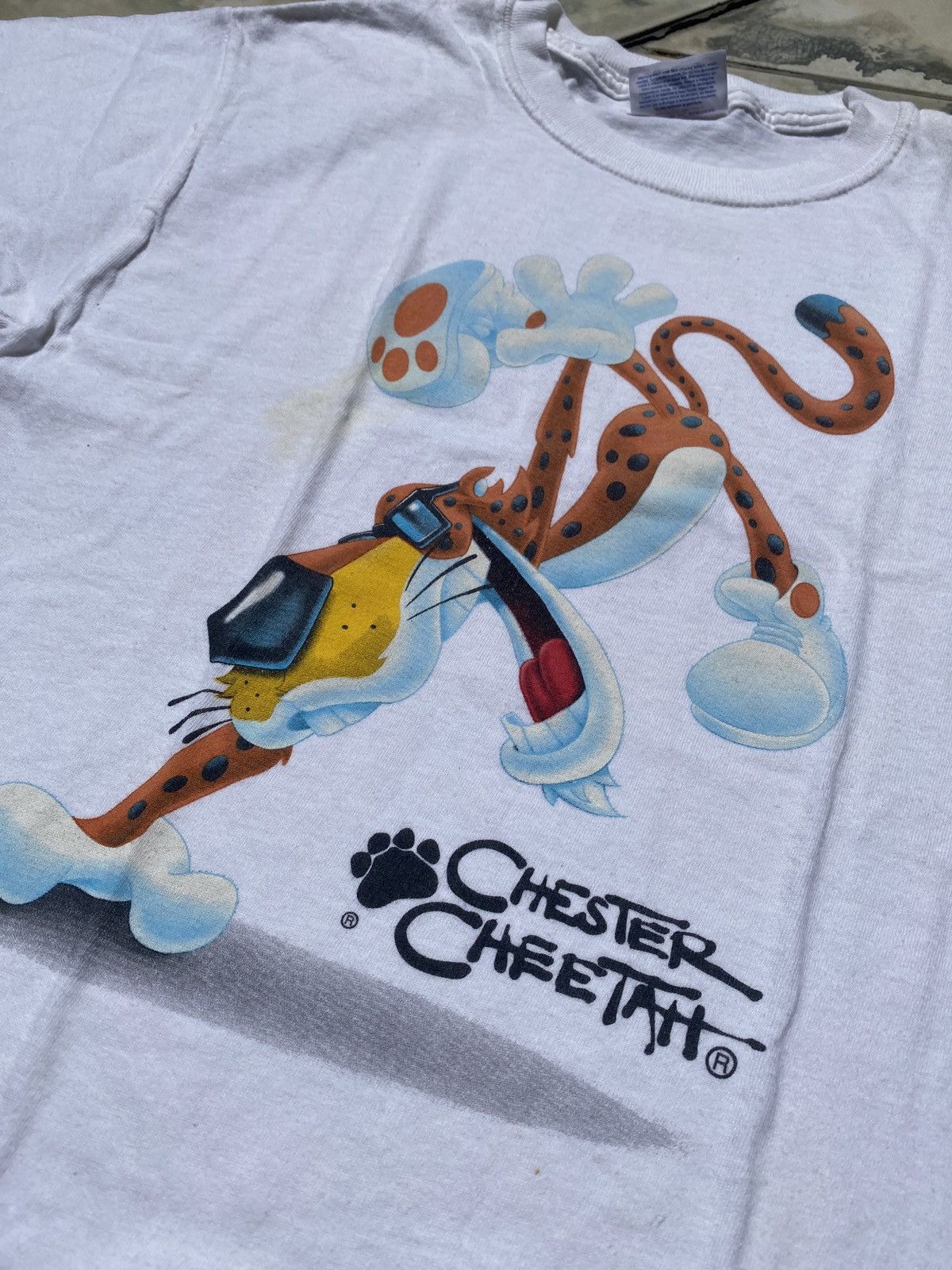 Other Vintage Chester Cheetah Graphic Tee White 90s Style Size US S / EU 44-46 / 1 - 2 Thumbnail