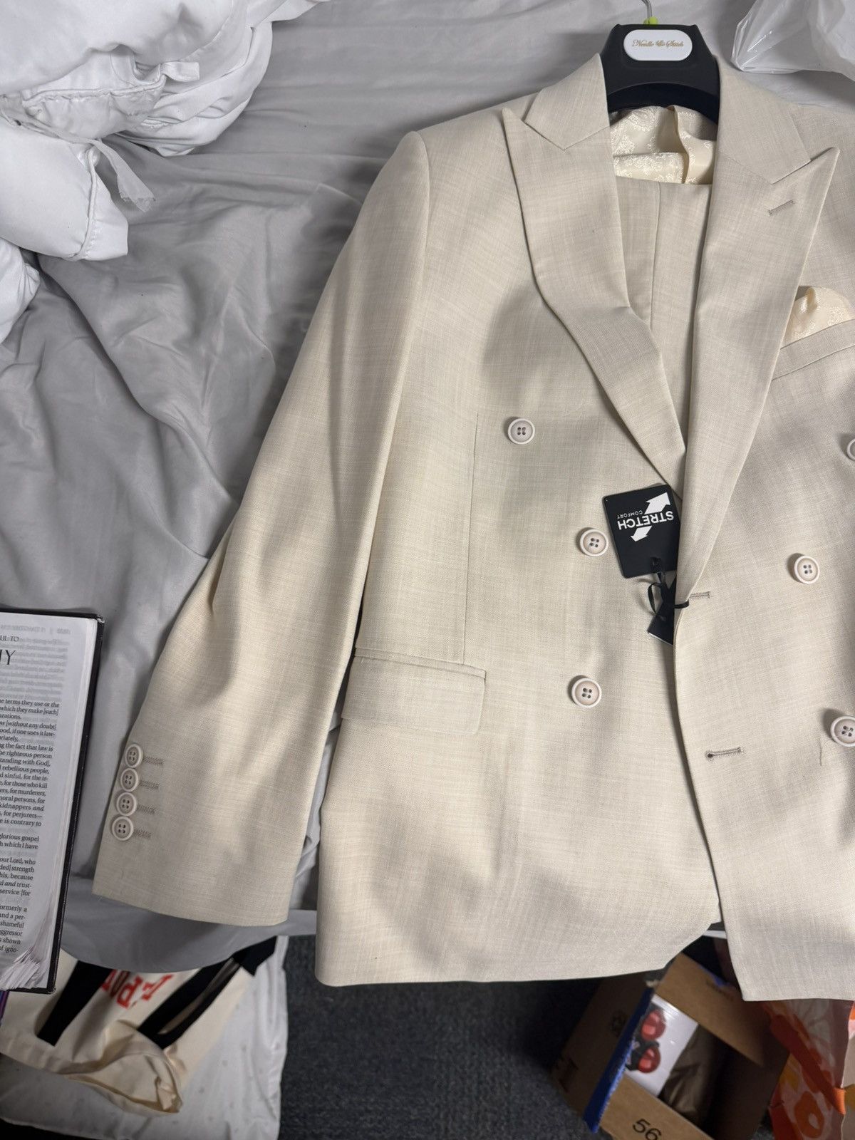 Other Full Suit Jacket With Pants Double Breasted Size 38R - 3 Thumbnail