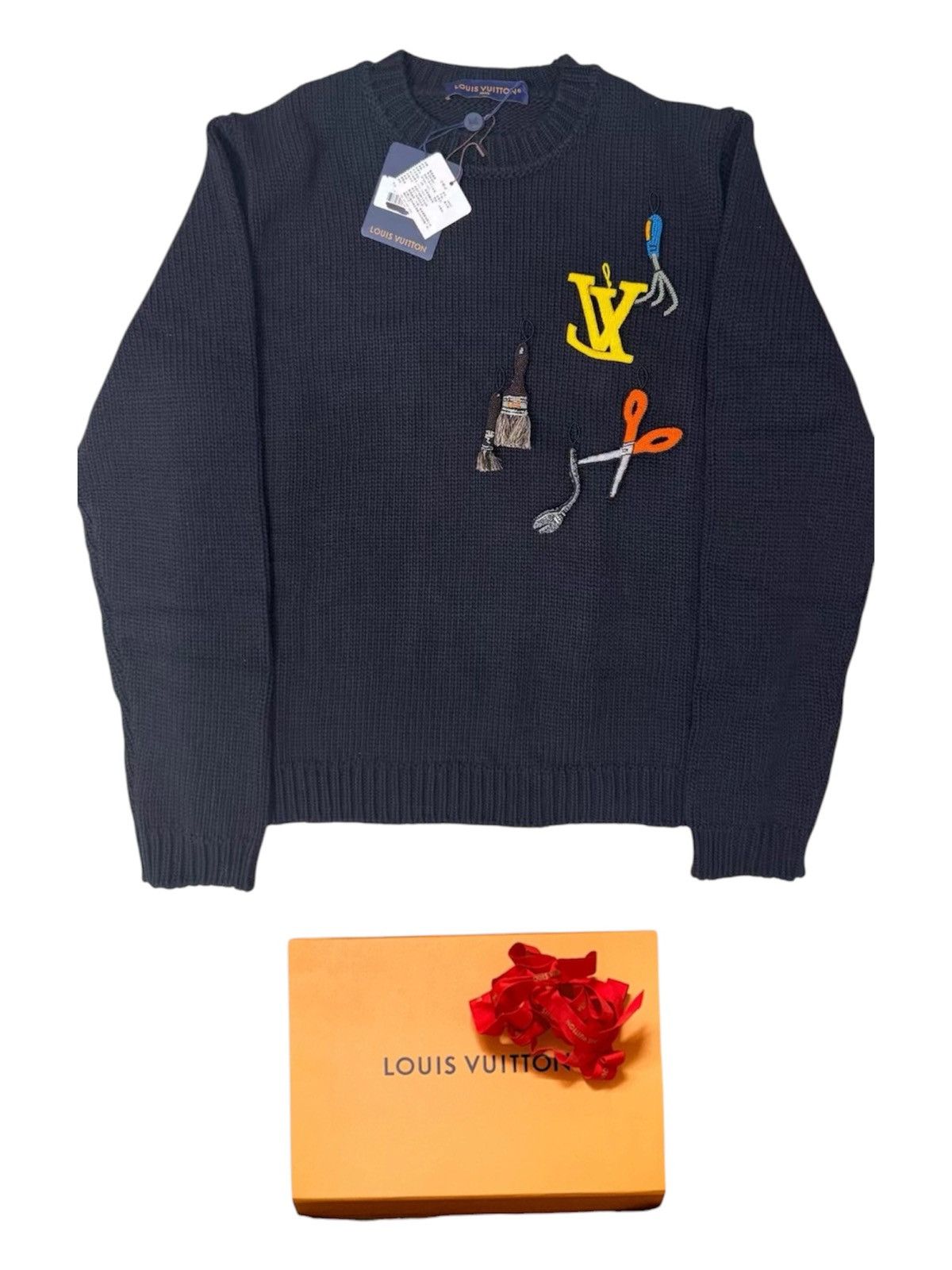 Louis Vuitton Louis Vuitton Pharrell M Tools Embroidered Crewneck Sweater Size US M / EU 48-50 / 2 - 1 Thumbnail