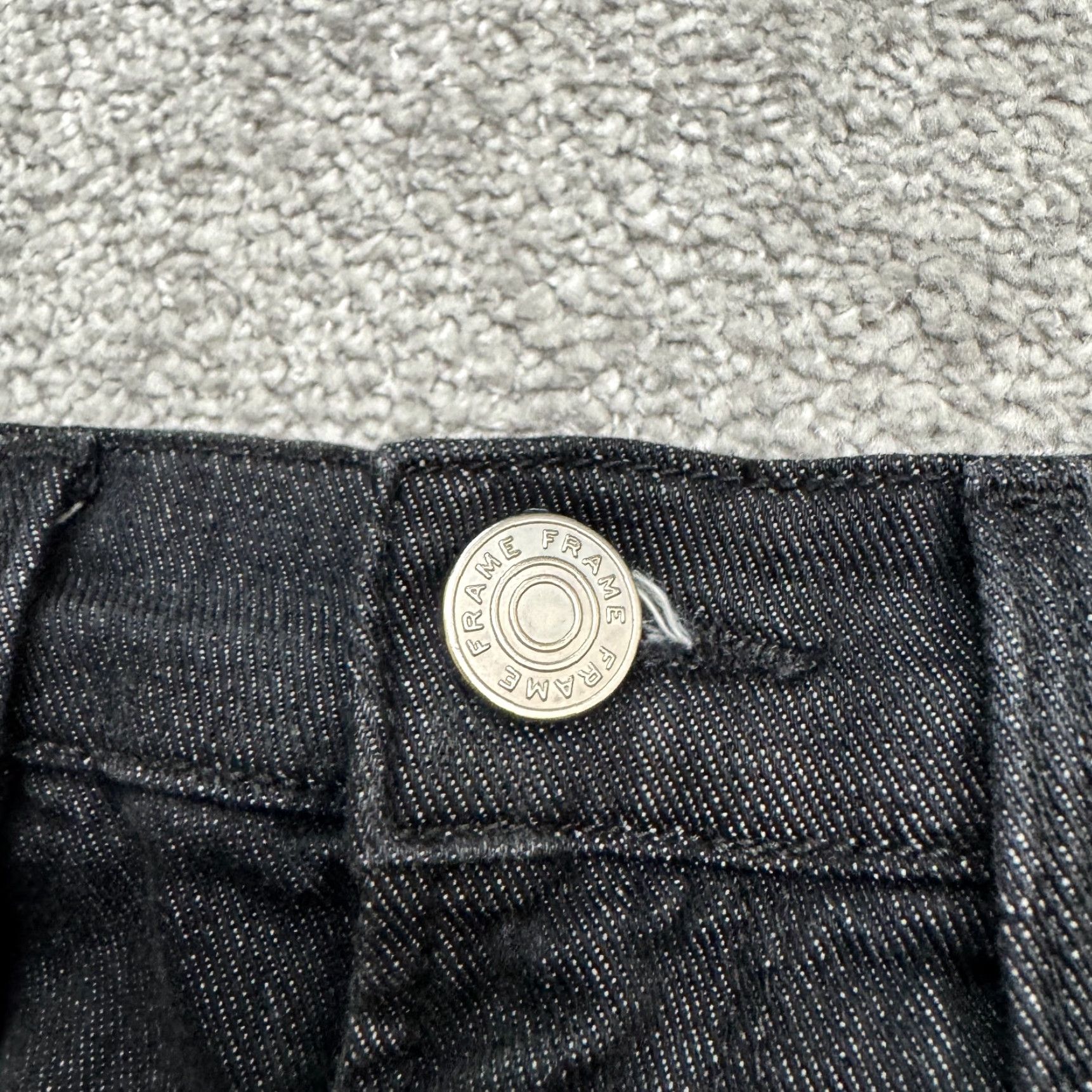 Frame Frame Jeans Mens 32x32 Black Organic Cotton L'Homme Slim Seven Springs Denim Size US 32 / EU 48 - 2 Thumbnail