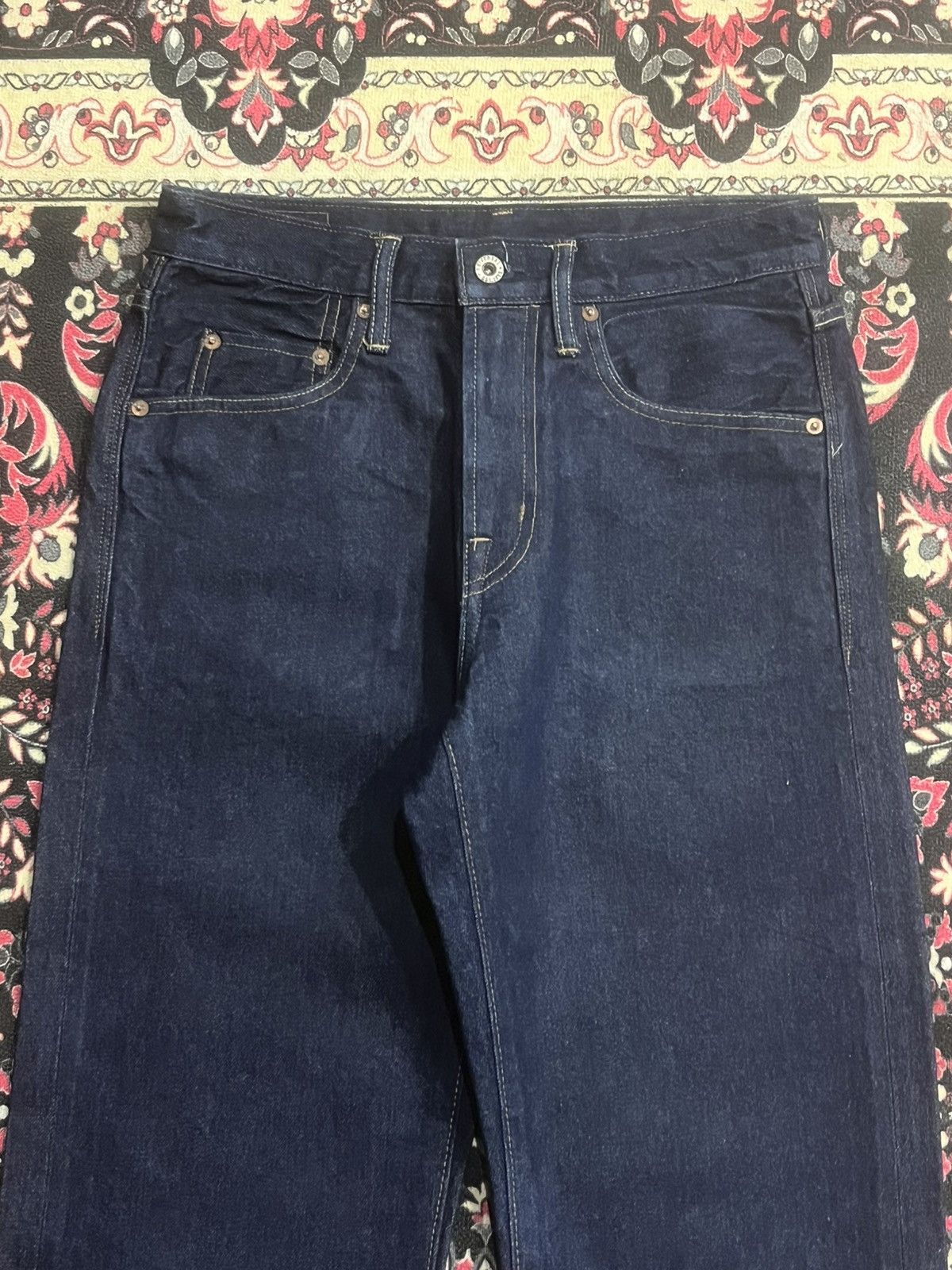 Vintage Vintage Cepo Craft Raw Indigo Straight Leg Selvedge Jeans Size US 28 / EU 44 - 5 Thumbnail