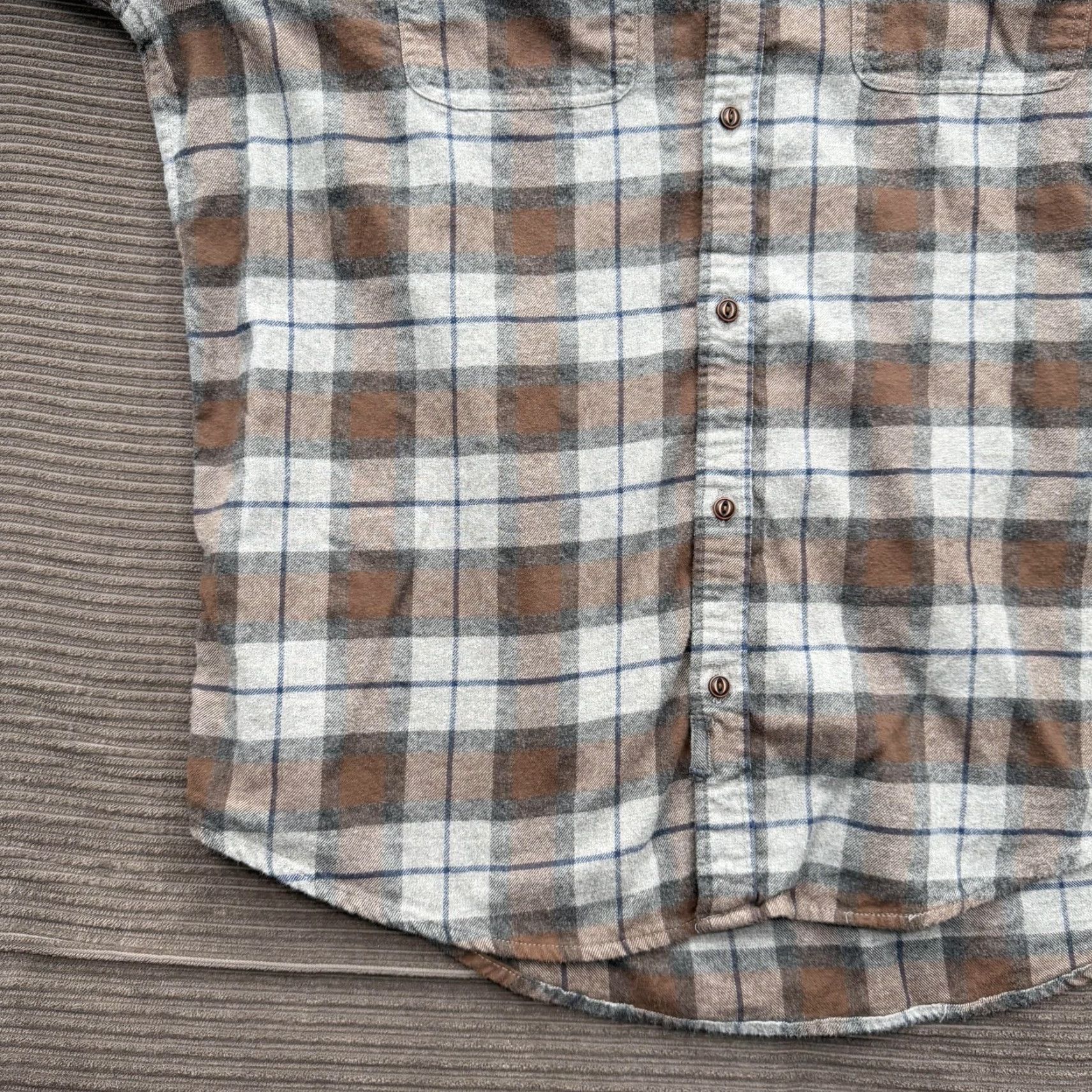 Vintage Bridge & Burn Shirt Mens XL Plaid Flannel Standard Fit Button Down Casual Size US XL / EU 56 / 4 - 3 Thumbnail