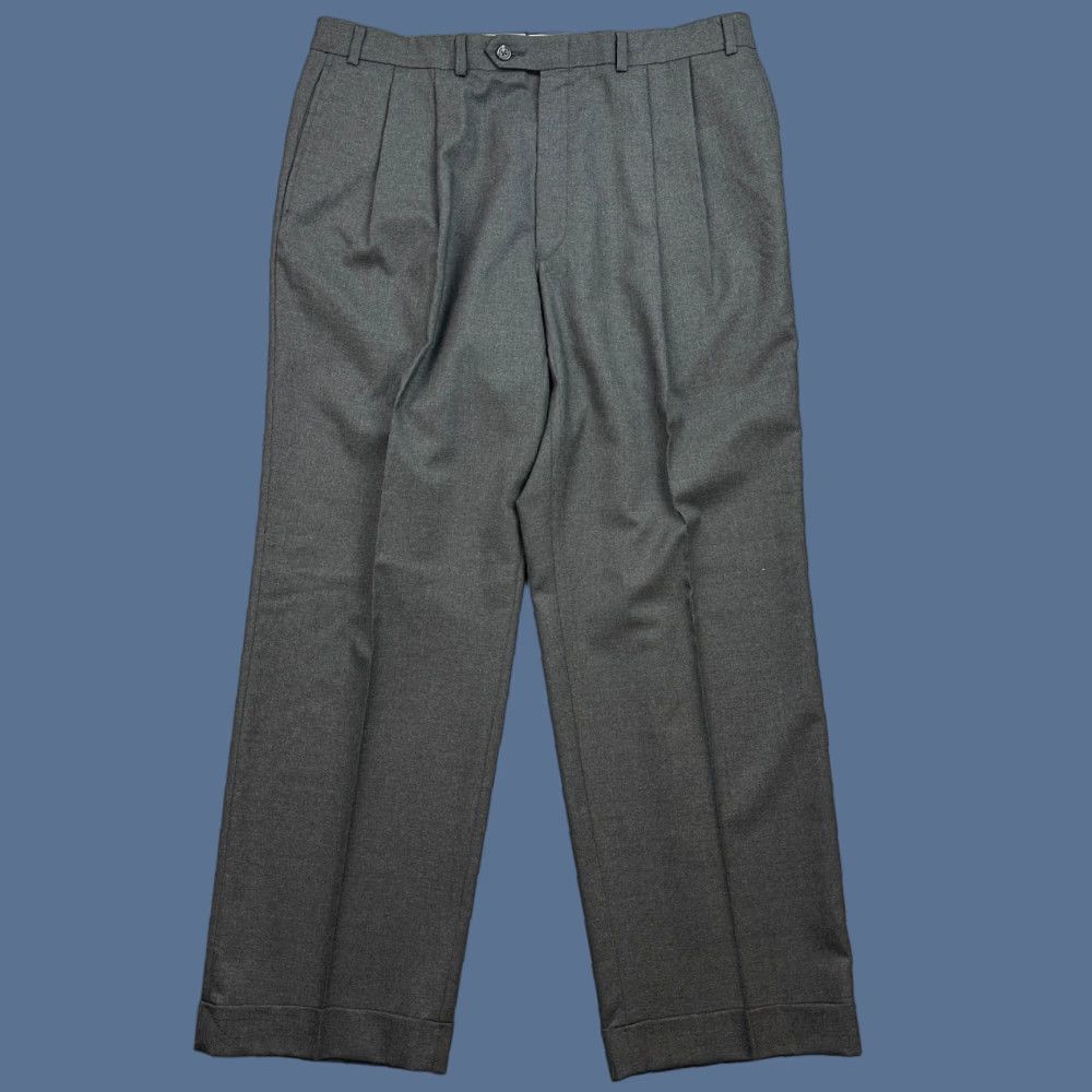 Ralph Lauren Lauren Ralph Lauren Pants Mens 36x30 Gray Wool Pleated Total Comfort Trouser Size US 36 / EU 52 - 1 Thumbnail