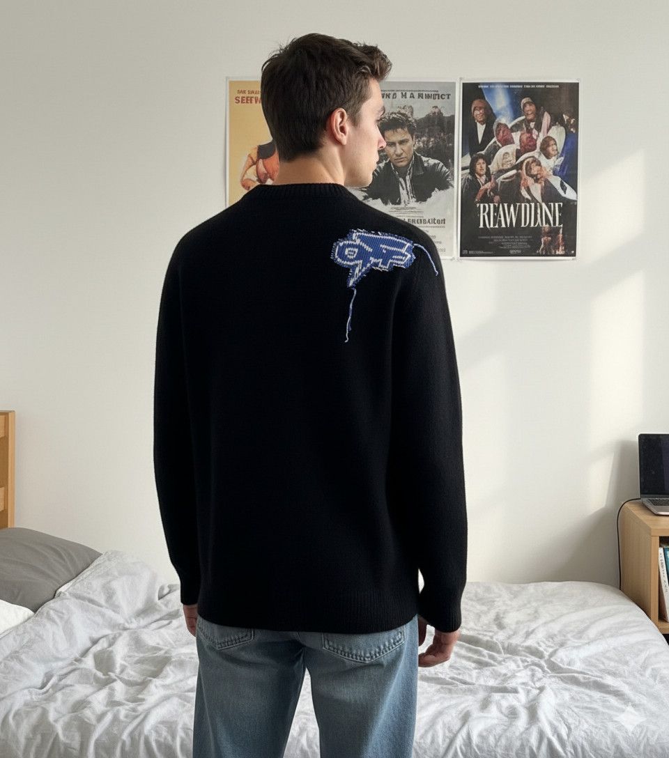 Off-White Arrows Intarsia Wool Jumper Size US M / EU 48-50 / 2 - 2 Thumbnail
