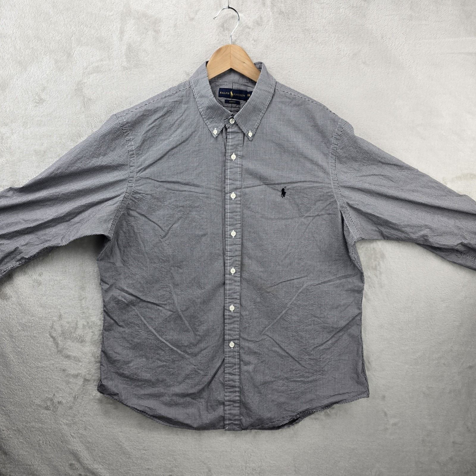 Ralph Lauren Ralph Lauren Shirt Mens XXL Black Plaid Slim Fit Button Down Size US XXL / EU 58 / 5 - 2 Thumbnail