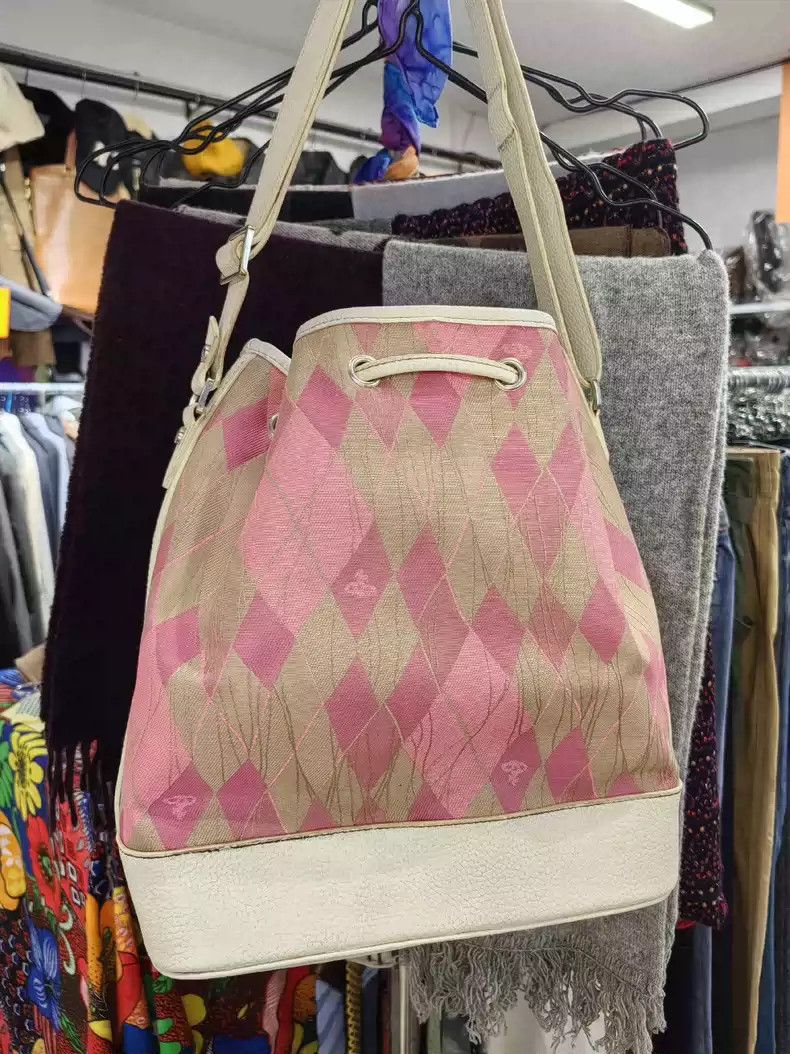 Vivienne Westwood Vivienne Westwood size os Mid-old pink plaid shoulder bag b Size ONE SIZE - 3 Thumbnail