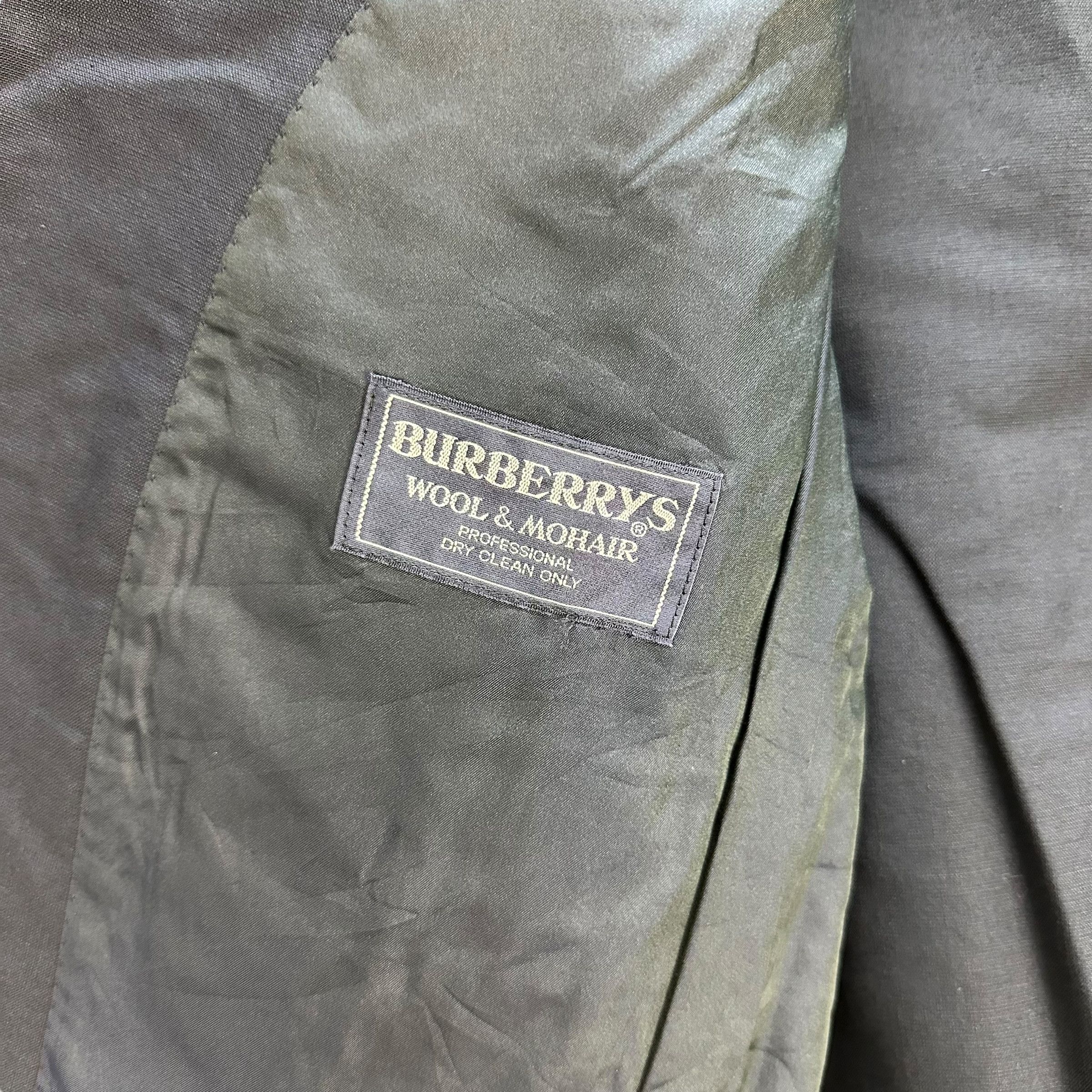 Burberry BURBERRYS Wool & Mohair Blazer Suit Jacket #A45-1038 Size 42R - 7 Thumbnail