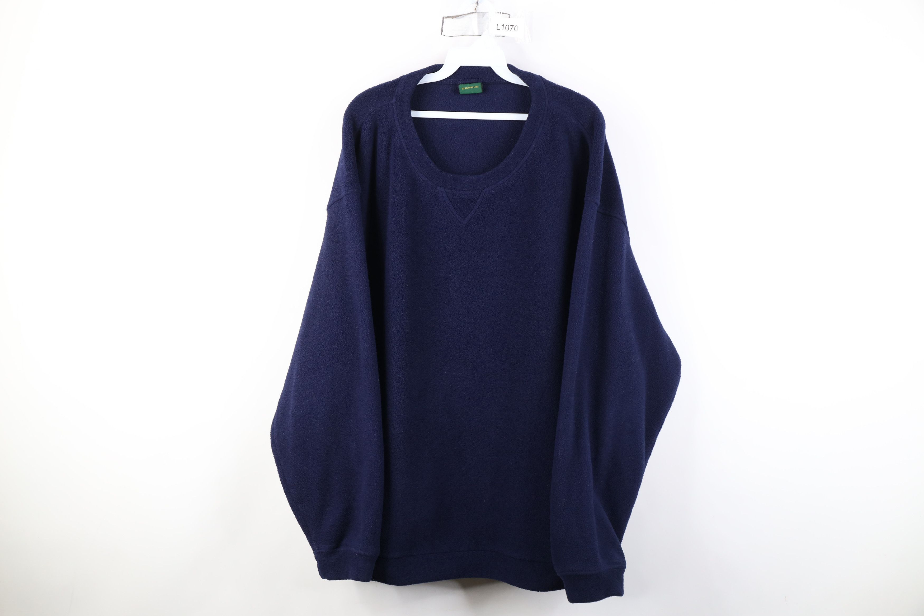 Cabelas Vintage 90s Cabelas Polartec Fleece Crewneck Sweater Blue Size US XXL / EU 58 / 5 - 1 Thumbnail