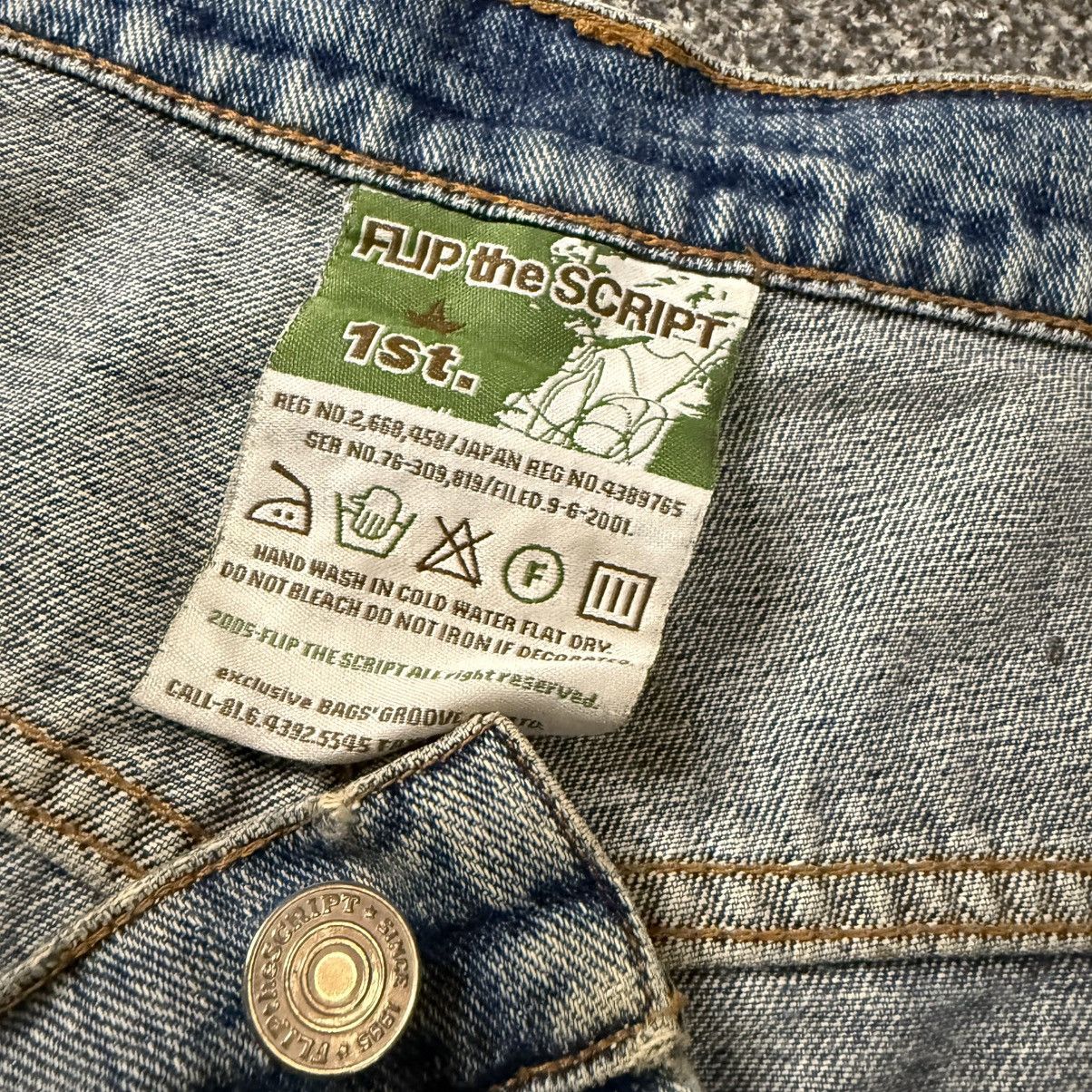 Hypebeast 🇯🇵 Vintage 1996 Japanese Streetwear Baggy Flip The Script Size US 34 / EU 50 - 15 Thumbnail
