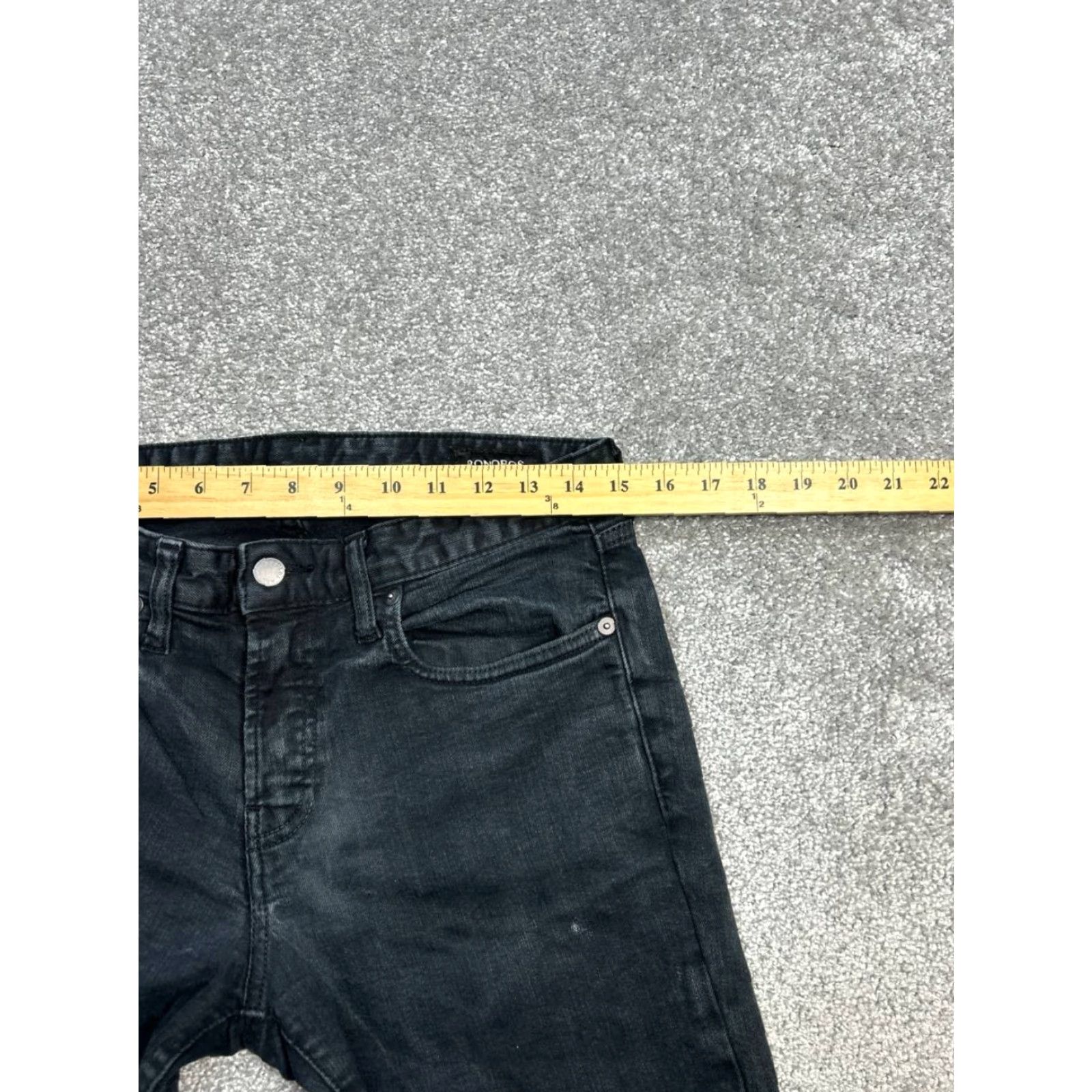Bonobos Bonobos Slim Tapered Jeans Mens 30 Black Denim Cotton Stretch Low Rise 30x31 Jeans Mens Black Bonobos Slim Taper Size US 30 / EU 46 - 3 Thumbnail