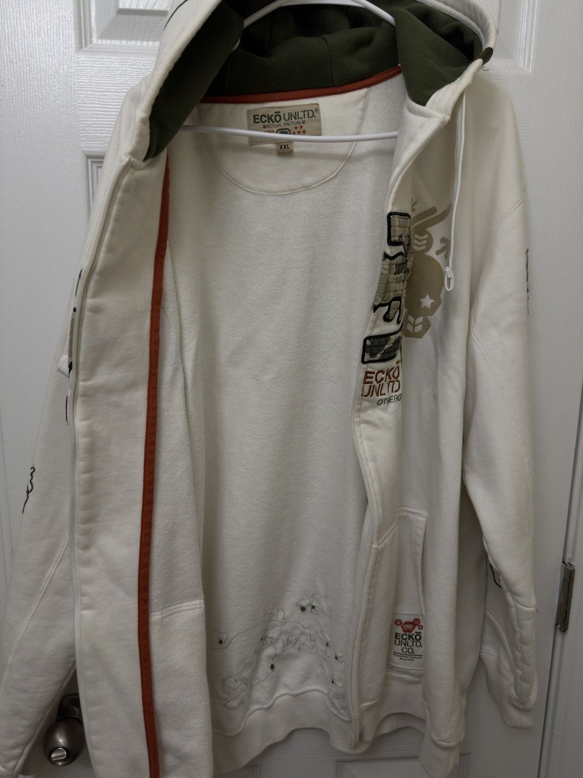 Ecko Unltd. ECKO UNLTD Vintage Embroidered Patch Zip-Up Hoodie Size XXL Size US XXL / EU 58 / 5 - 3 Thumbnail