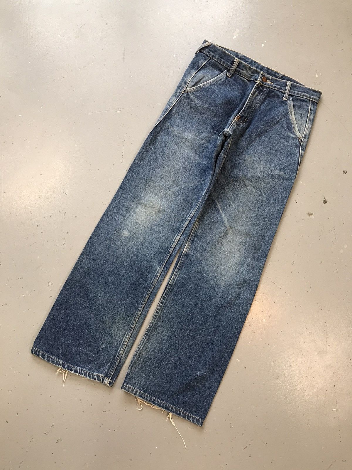 Japanese Brand × Vintage Vintage Evisu inspired seagull buckle belt straight denim Size US 30 / EU 46 - 3 Thumbnail