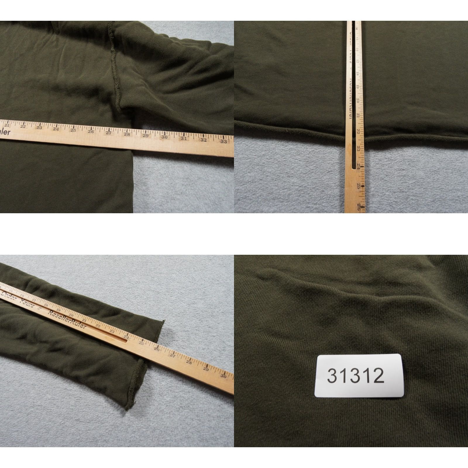 Eileen Fisher Eileen Fisher Sweatshirt Womens XL Green Cropped Crewneck Raw Edge Ladies Size XL / US 12-14 / IT 48-50 - 8 Thumbnail