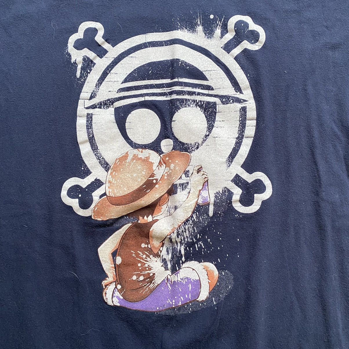 Anime ONE PIECE Y2K BABY LOFFY PRINT T SHIRT Size US M / EU 48-50 / 2 - 2 Thumbnail