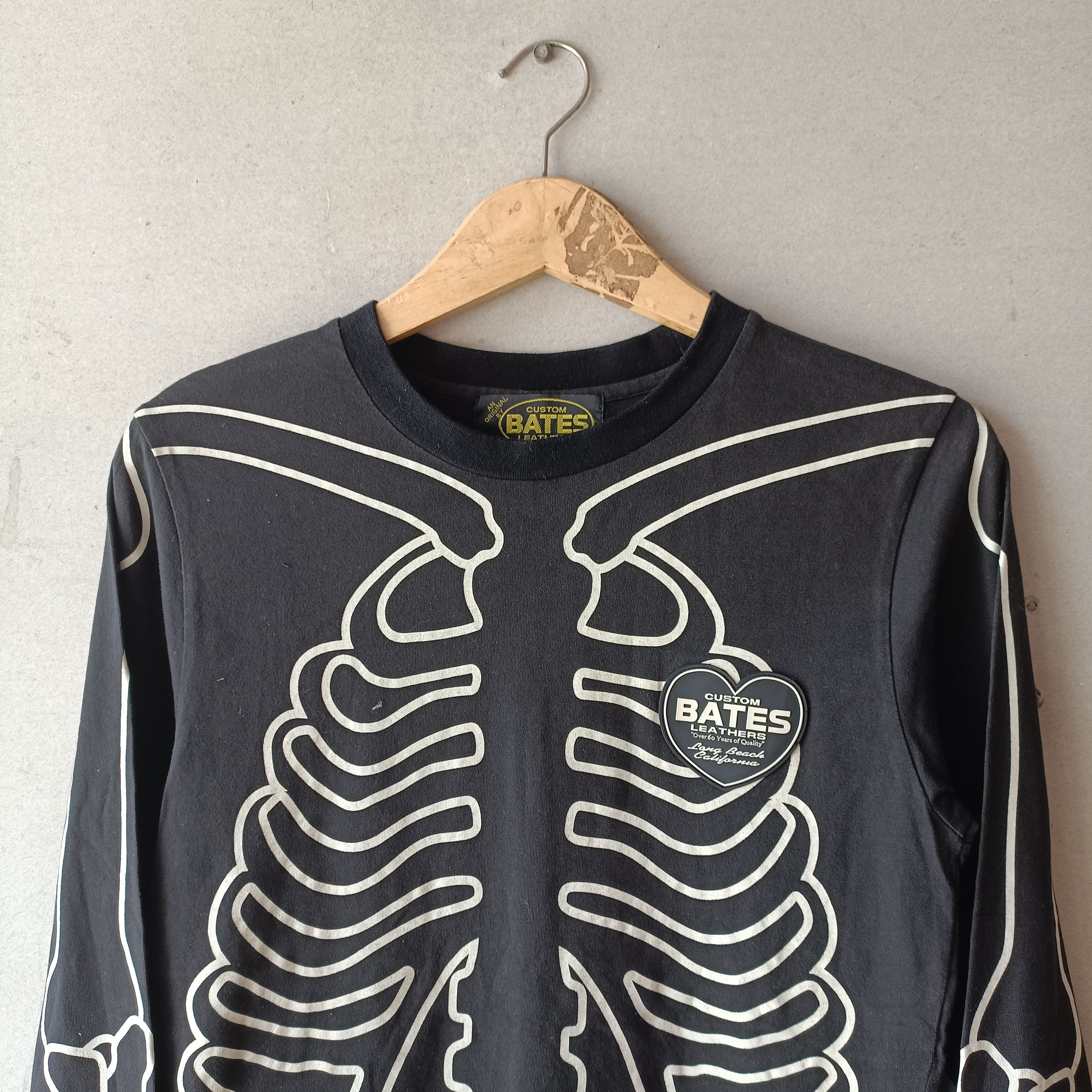 Vanson Leathers 2000s Bates Leather Skeleton Rider Ls Vanson Style Size M / US 6-8 / IT 42-44 - 3 Thumbnail