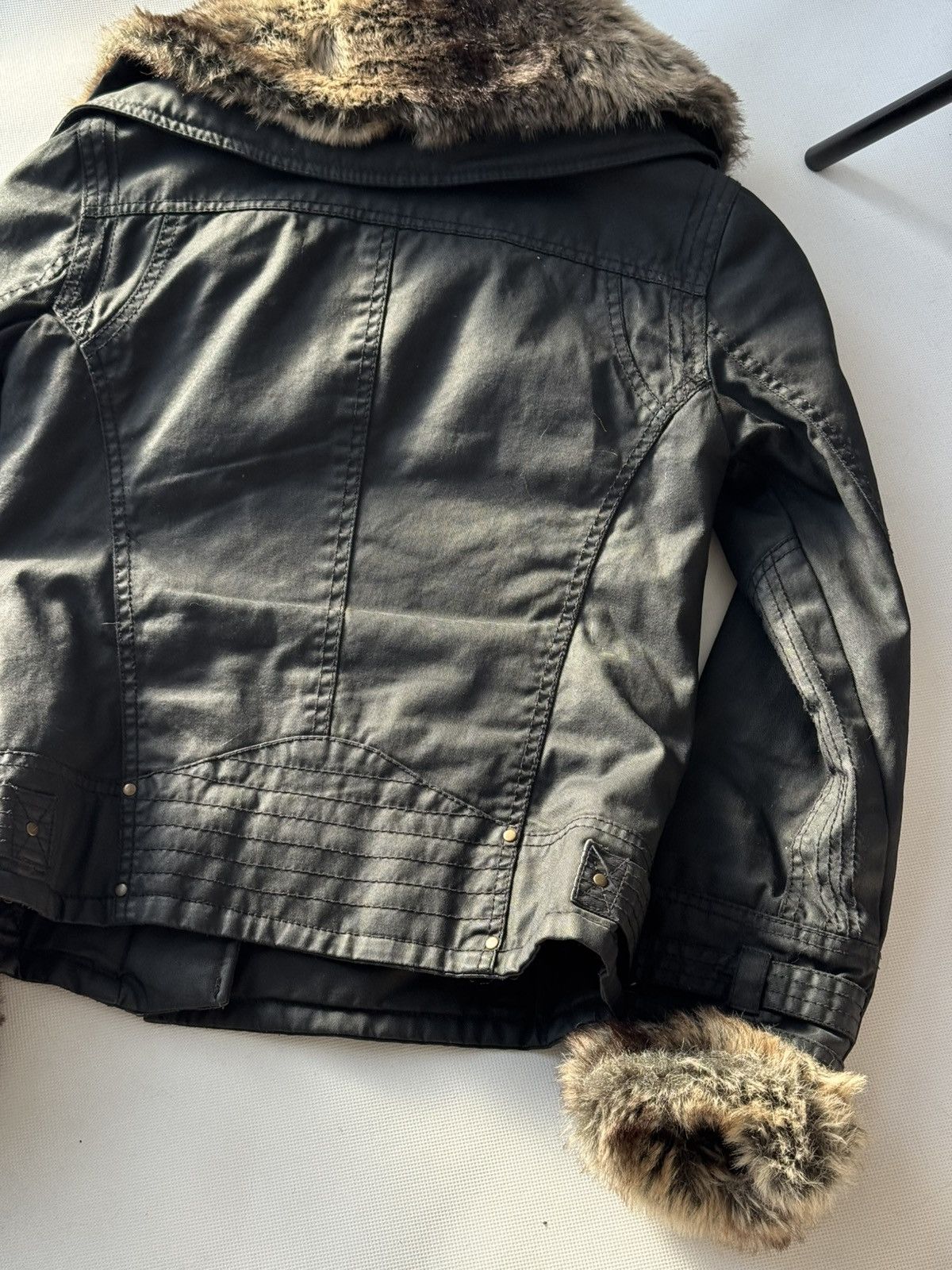 Japanese Brand Vintage Y2K Motorcycle Fur Collar Avantgarde Jacket Size US M / EU 48-50 / 2 - 11 Thumbnail