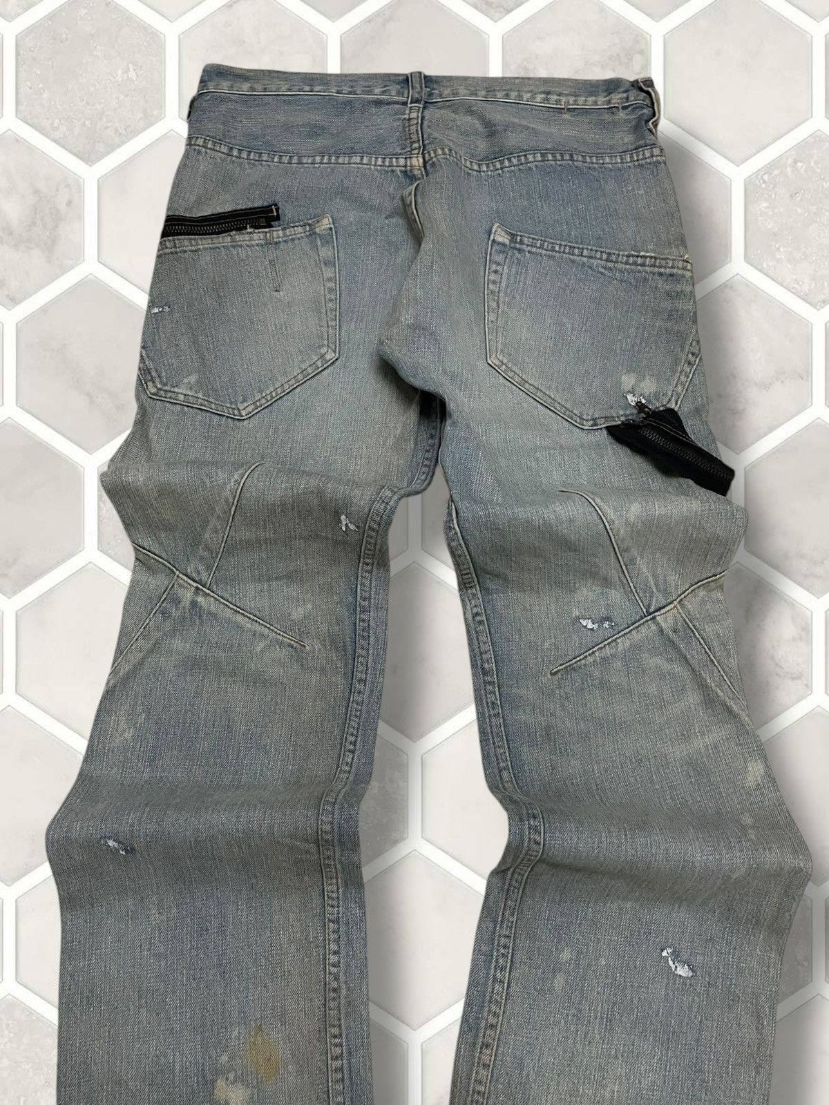 Tornado Mart Vintage Original Designer Japan RNA Punk Mudwash Denim Size US 31 - 14 Thumbnail