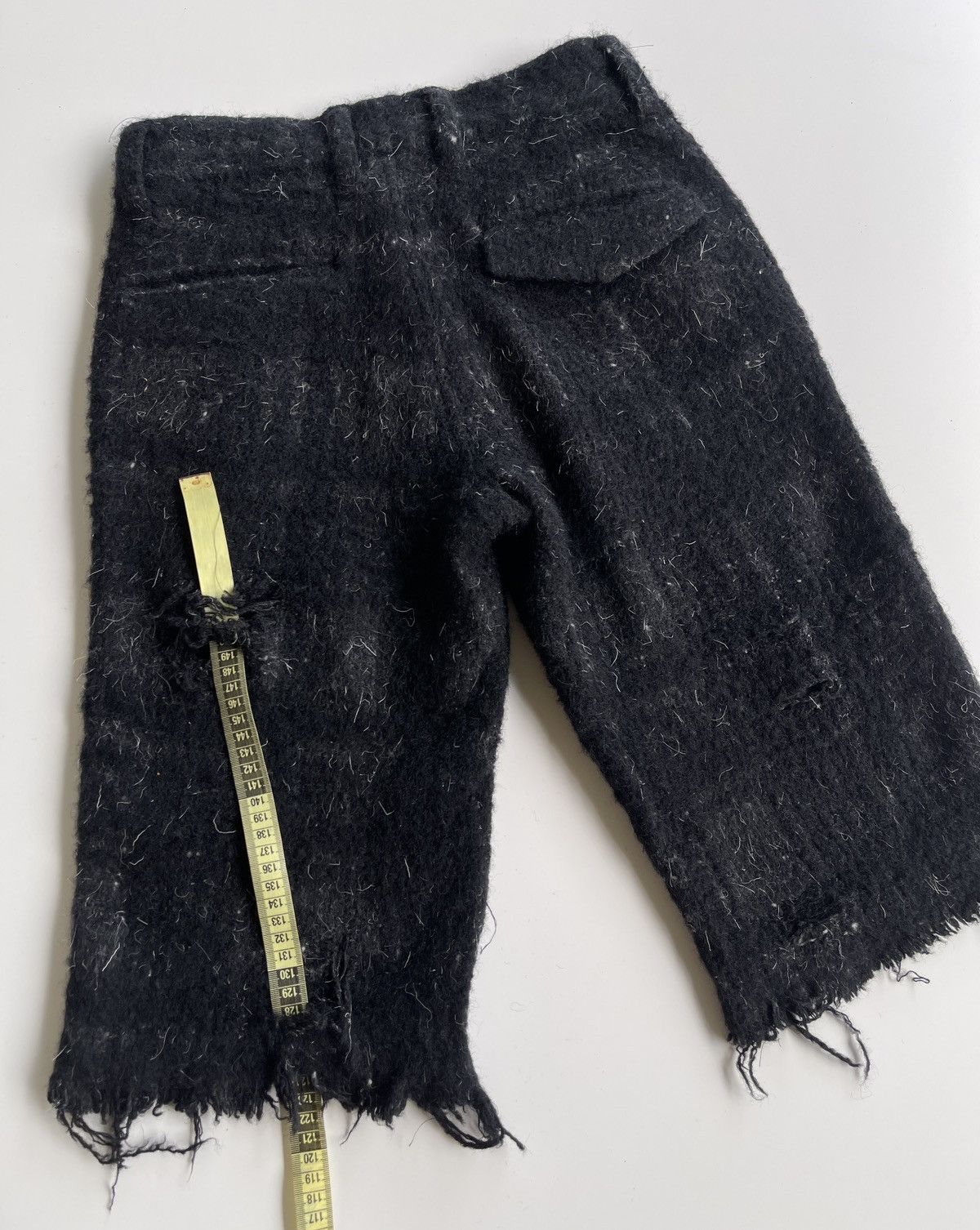 Nozomi Ishiguro Nozomi Ishiguro Distressed Mohair Short Pants Size US 29 - 8 Thumbnail