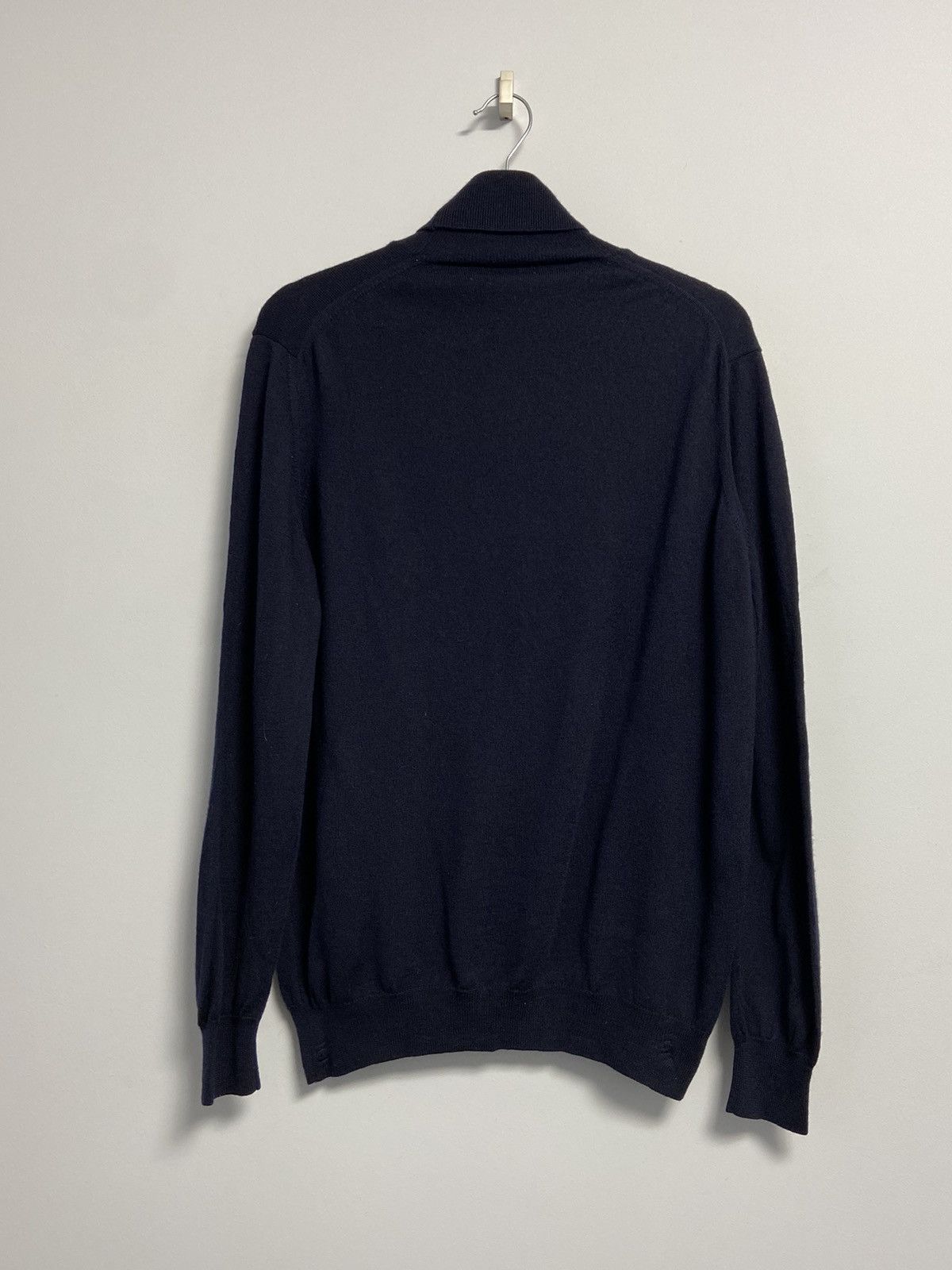 Pal Zileri Pal Zileri Turtleneck Sweater Men Blue Wool Size US M / EU 48-50 / 2 - 9 Thumbnail