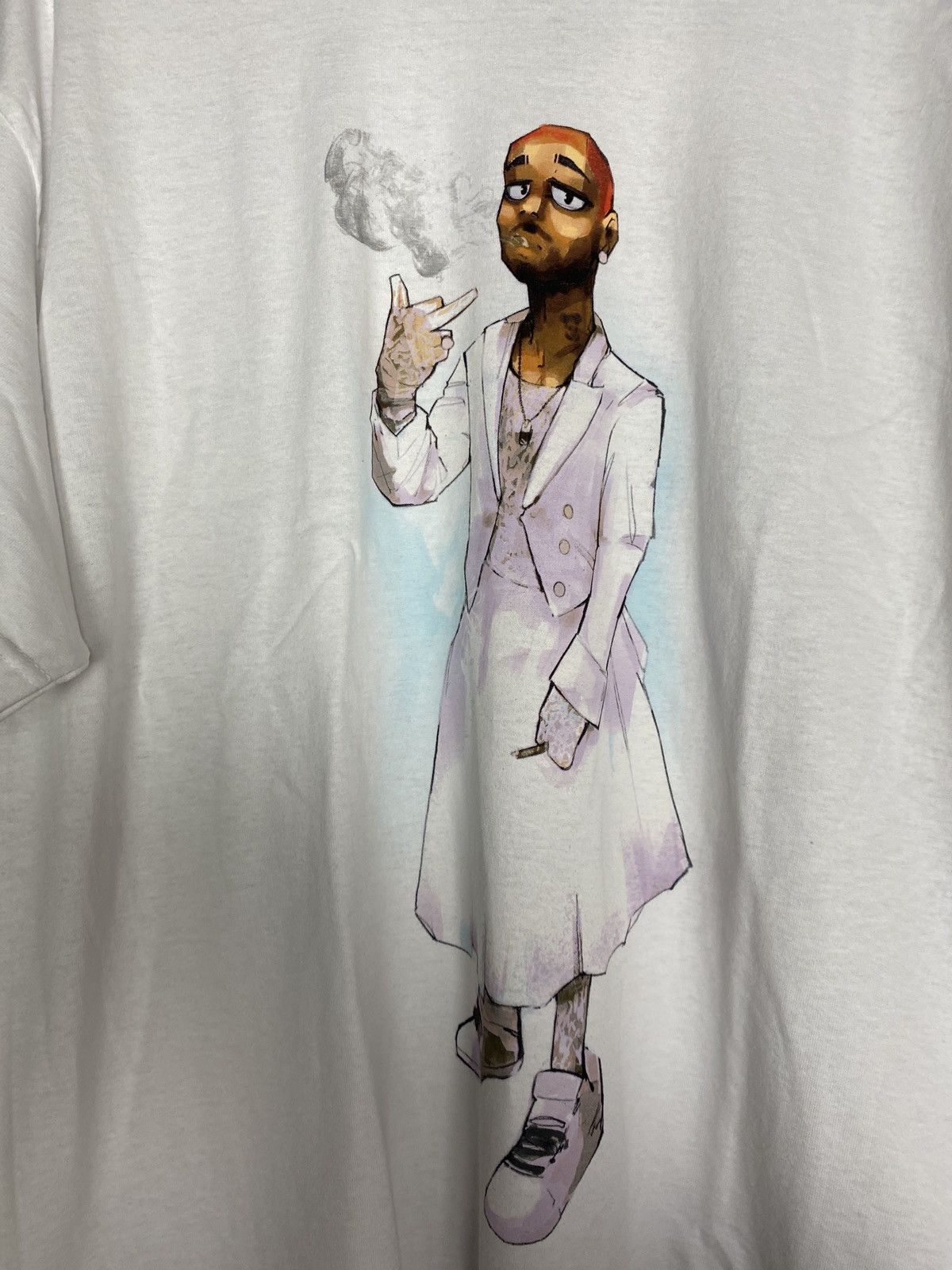 Kid Cudi Kid Cudi Be Yourself White Tshirt Size US XL / EU 56 / 4 - 2 Thumbnail