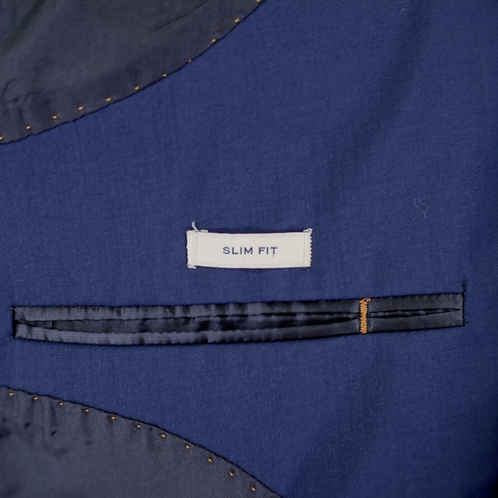 Joseph Abboud Joseph Abboud Marzotto 120s Wool Twill Blue 38S / Slim 40S B Size 38S - 10 Thumbnail