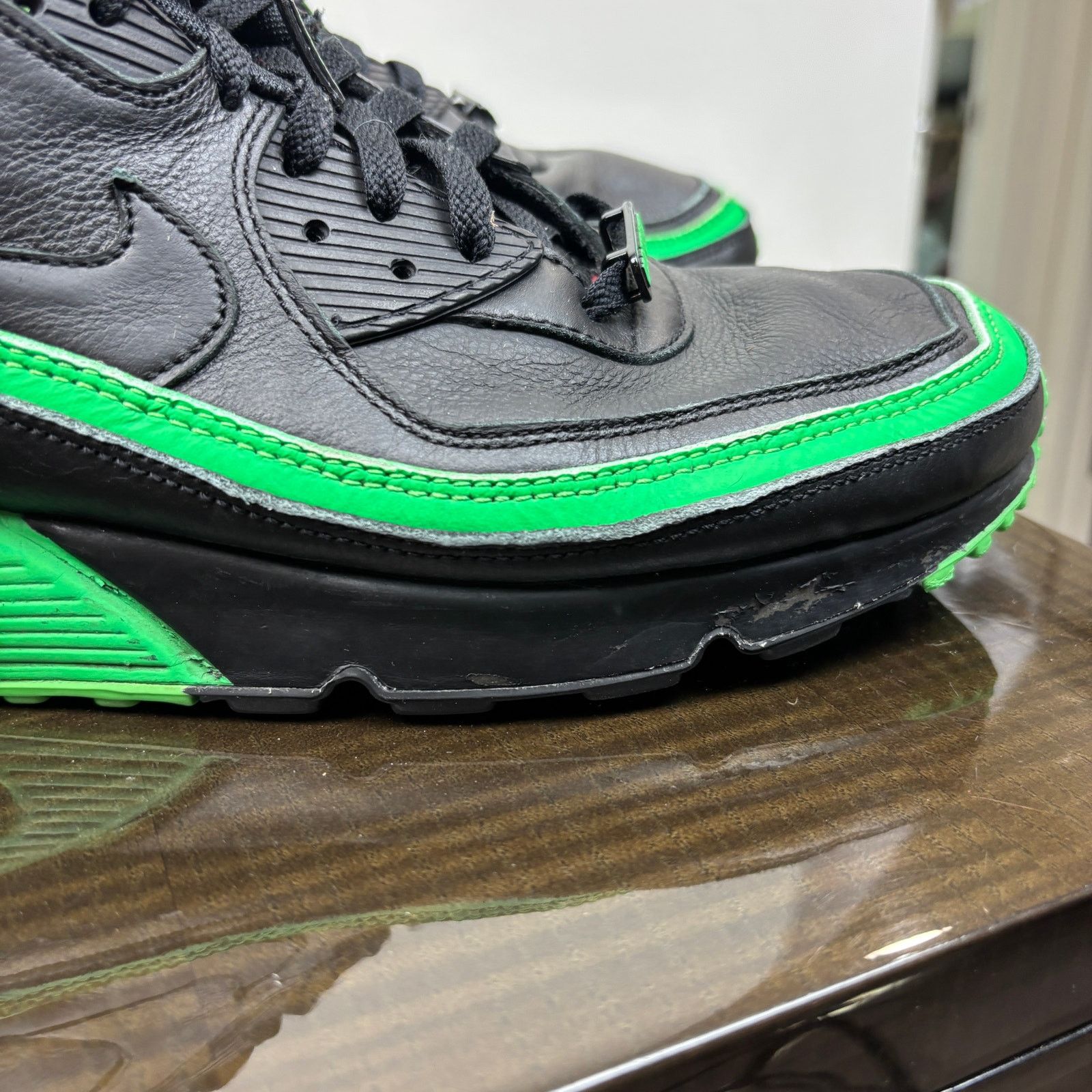 Nike × Undefeated Nike Undefeated Air Max 90 Black Green Sneakers Men's 13 Size US 13 / EU 46 - 16 Thumbnail