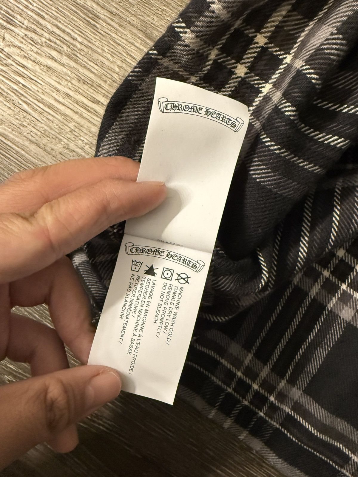Chrome Hearts 🔥Chrome Hearts Black White Flannel Shirt🔥 Size US XXL / EU 58 / 5 - 6 Thumbnail