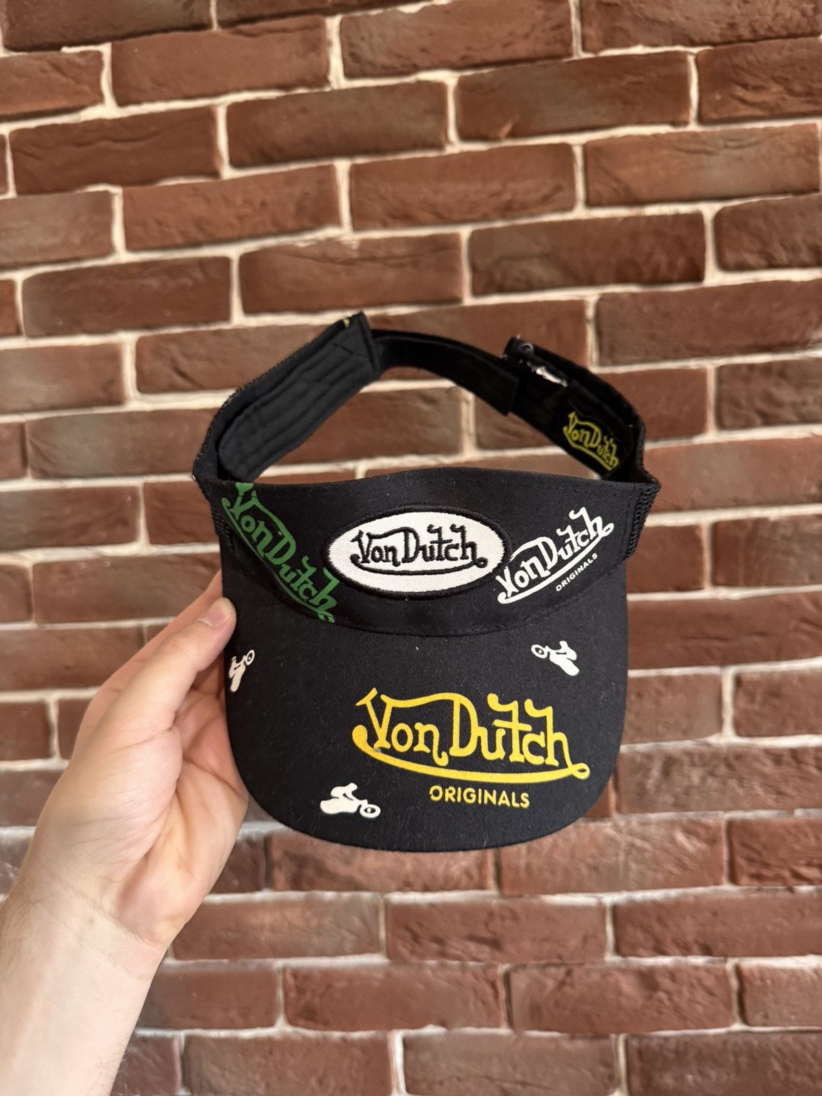 Von Dutch Von Dutch Visor Cap Logo Hype Design Hat Travis Scott Style Size ONE SIZE - 5 Thumbnail