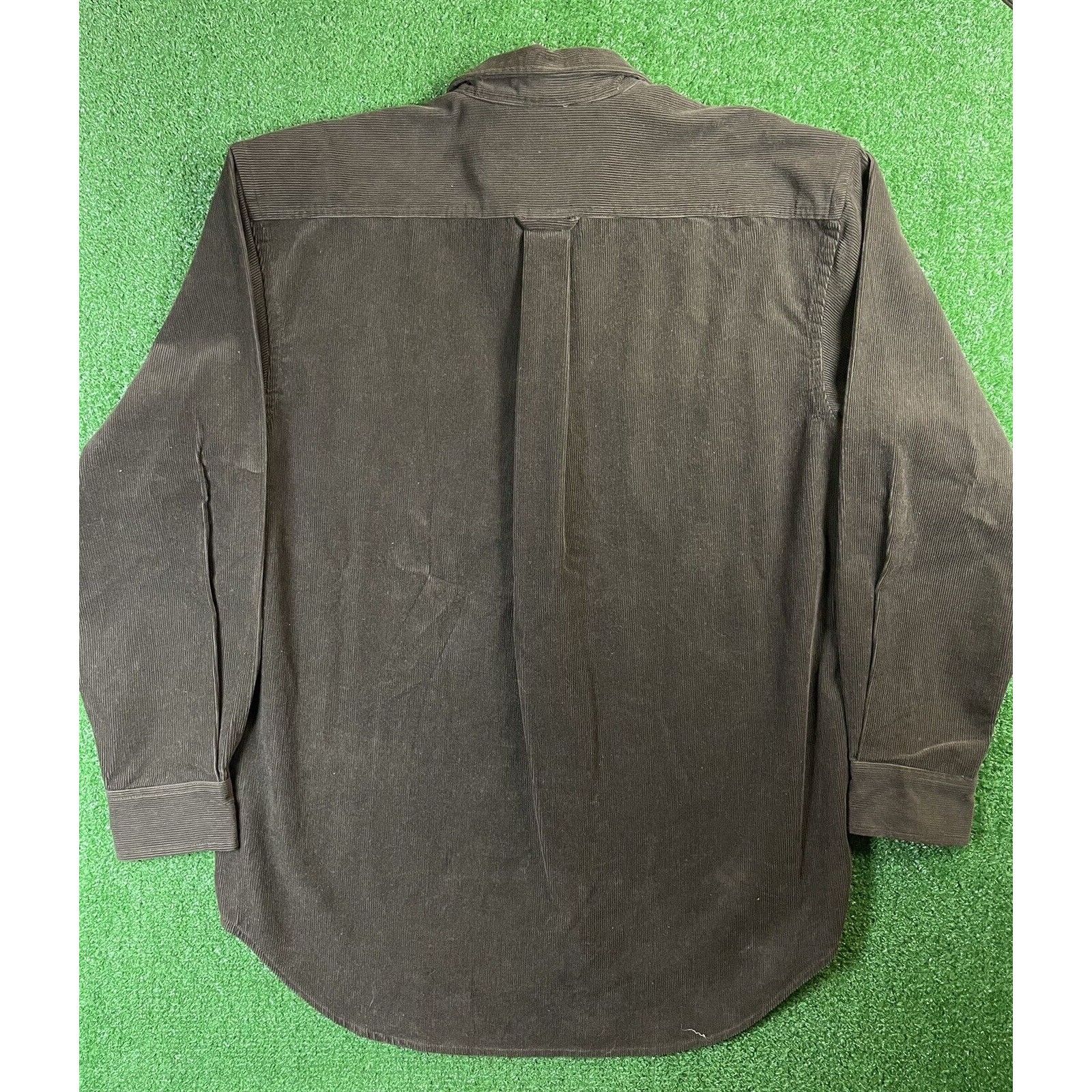 Gap Vintage 90s GAP Wool Corduroy Green Large Flannel Over Shirt Size US L / EU 52-54 / 3 - 4 Thumbnail