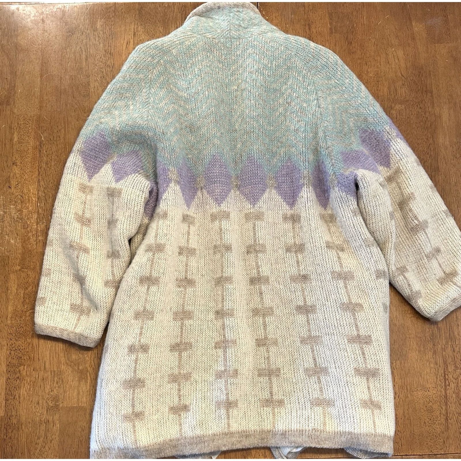 Vintage VINTAGE Alafoss Icewool Cardigan Sweater Jacket Small Women Wool Ivory Aztec Button Overcoat S Size S / US 4 / IT 40 - 7 Thumbnail