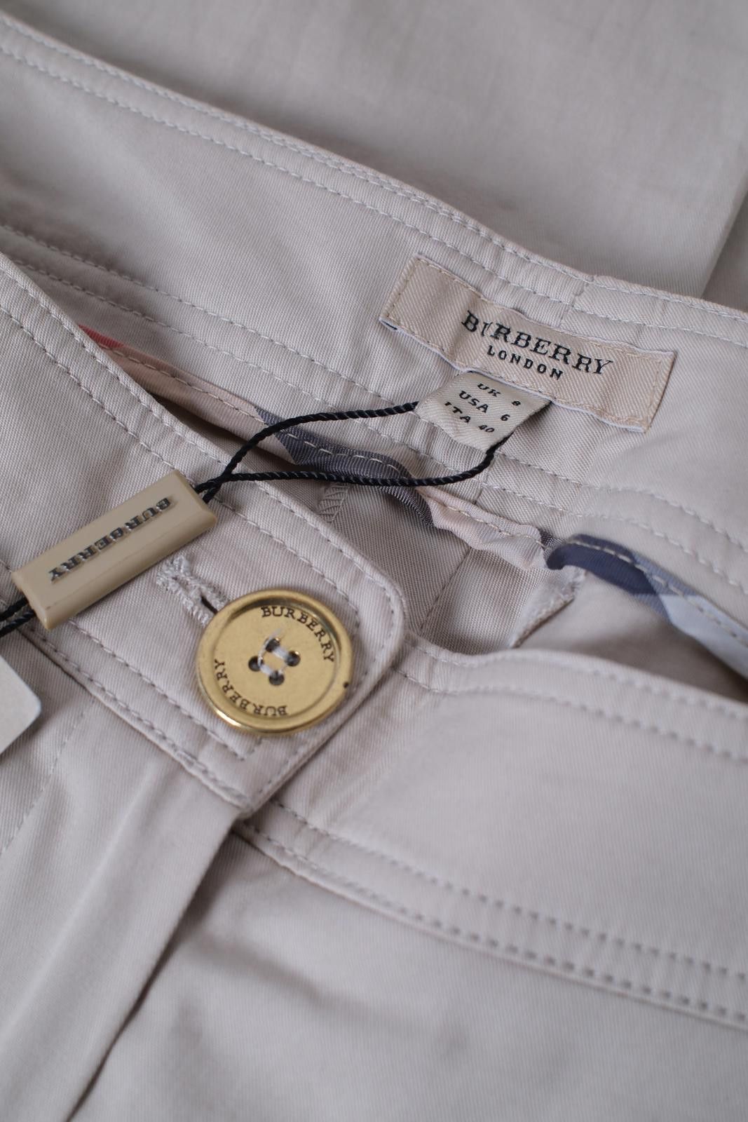 Other 00's Burberry London Gold Accent Straight-Leg-Pant Size 26" / US 2 / IT 38 - 6 Thumbnail