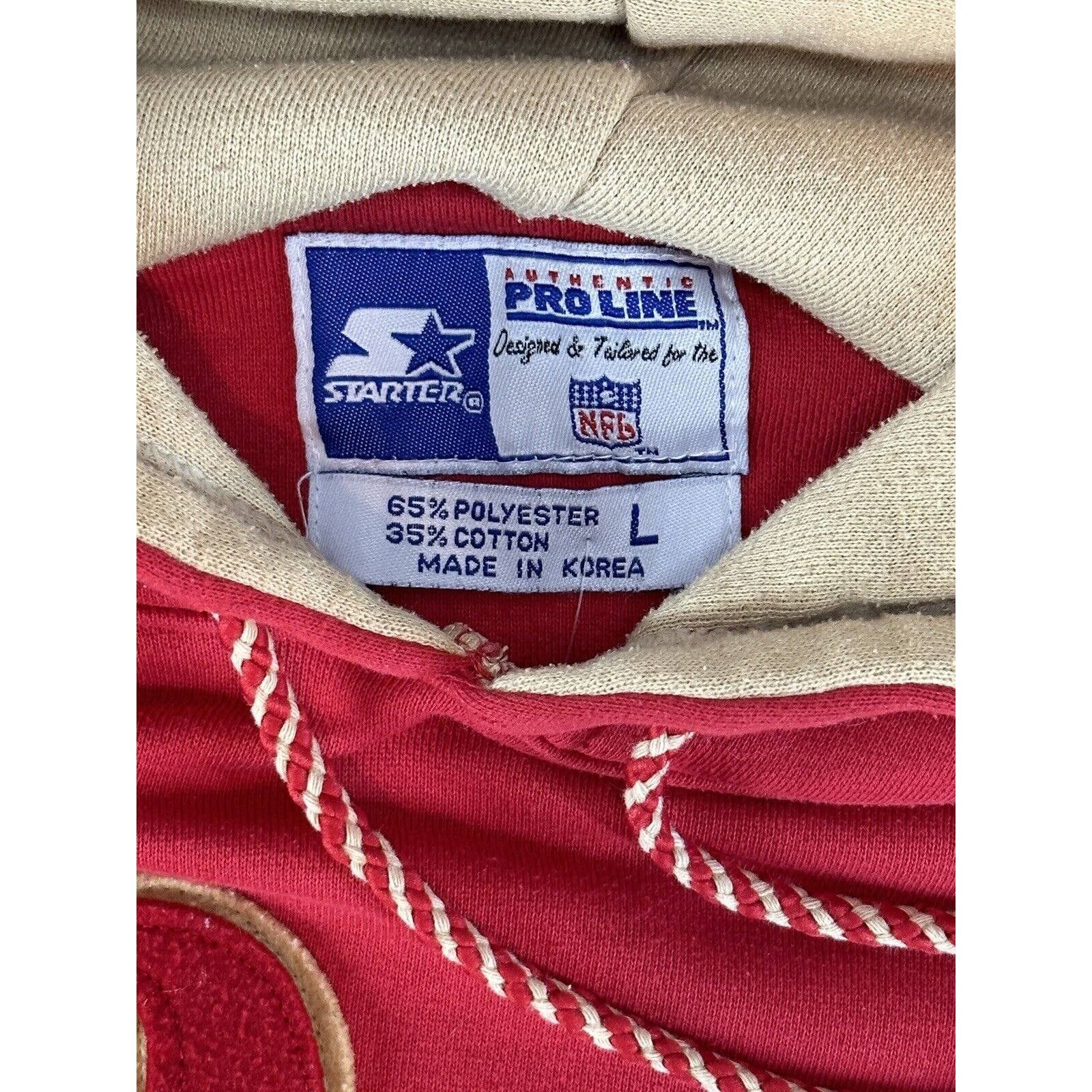 Starter × Vintage VTG San Francisco 49ers 1990s Starter SCRIPT Hoodie Size L Size US L / EU 52-54 / 3 - 7 Thumbnail