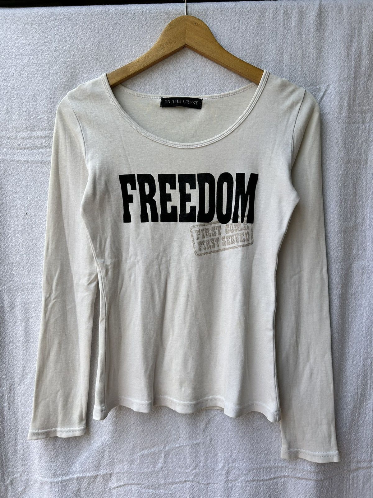 Hysteric Glamour Freedom japanese on the crest poem longsleeve shirt Size US S / EU 44-46 / 1 - 1 Thumbnail