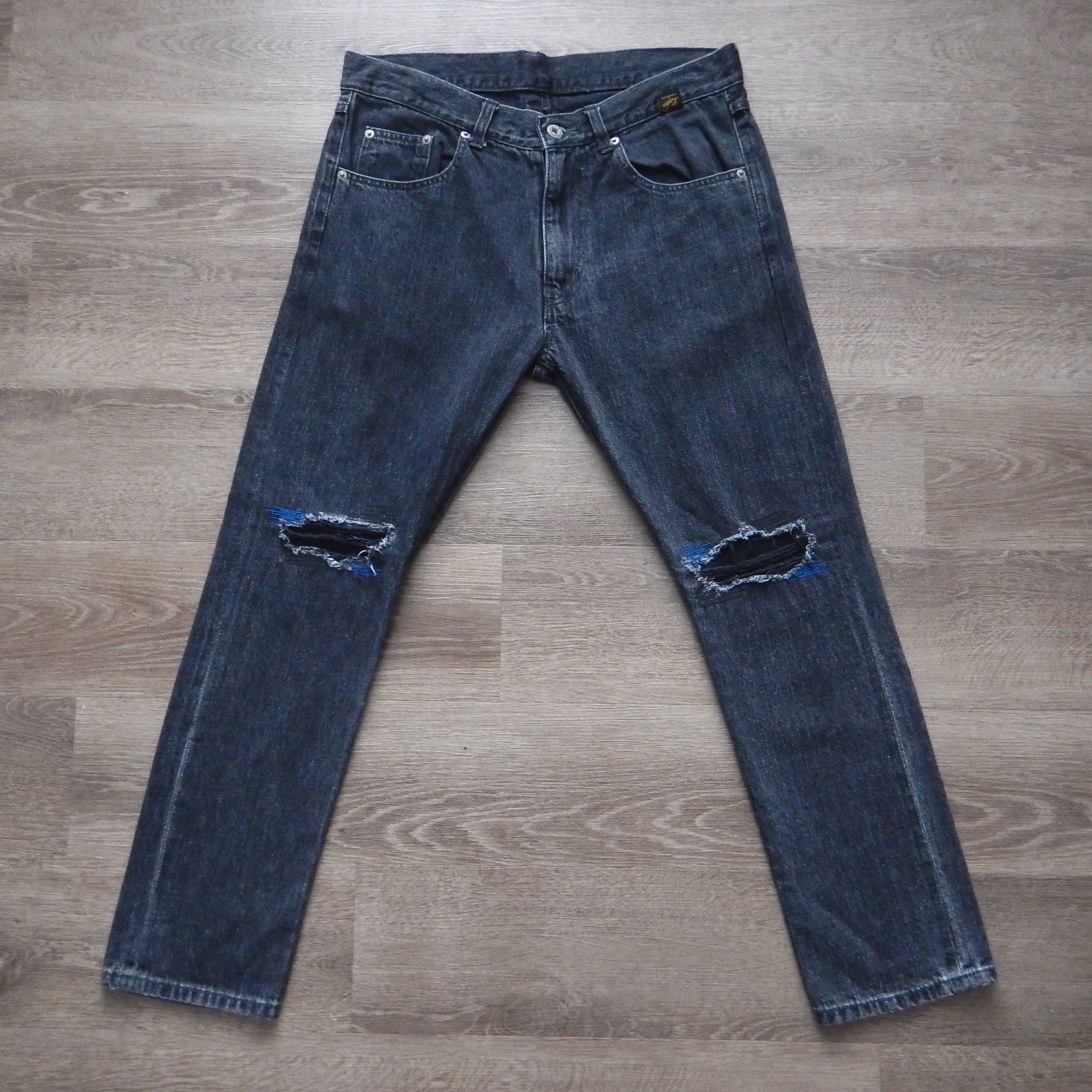 Neighborhood Neighborhood Japan Luker 13oz Crash Skinny Slim Denim Size M Size US 33 - 1 Thumbnail