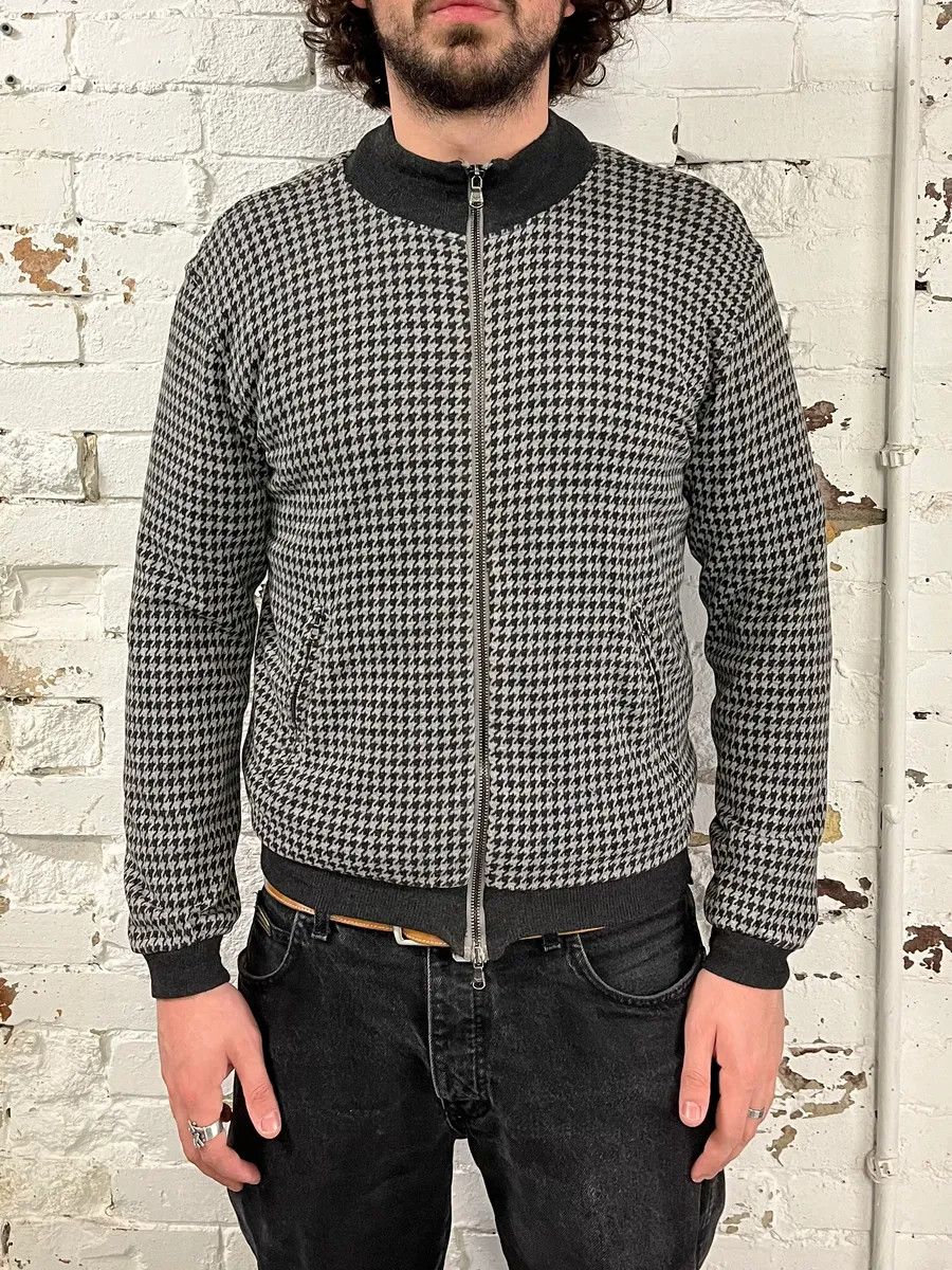 Emporio Armani 2000s Emporio Armani Houndstooth Black & White Wool Jacket Size US S / EU 44-46 / 1 - 2 Thumbnail