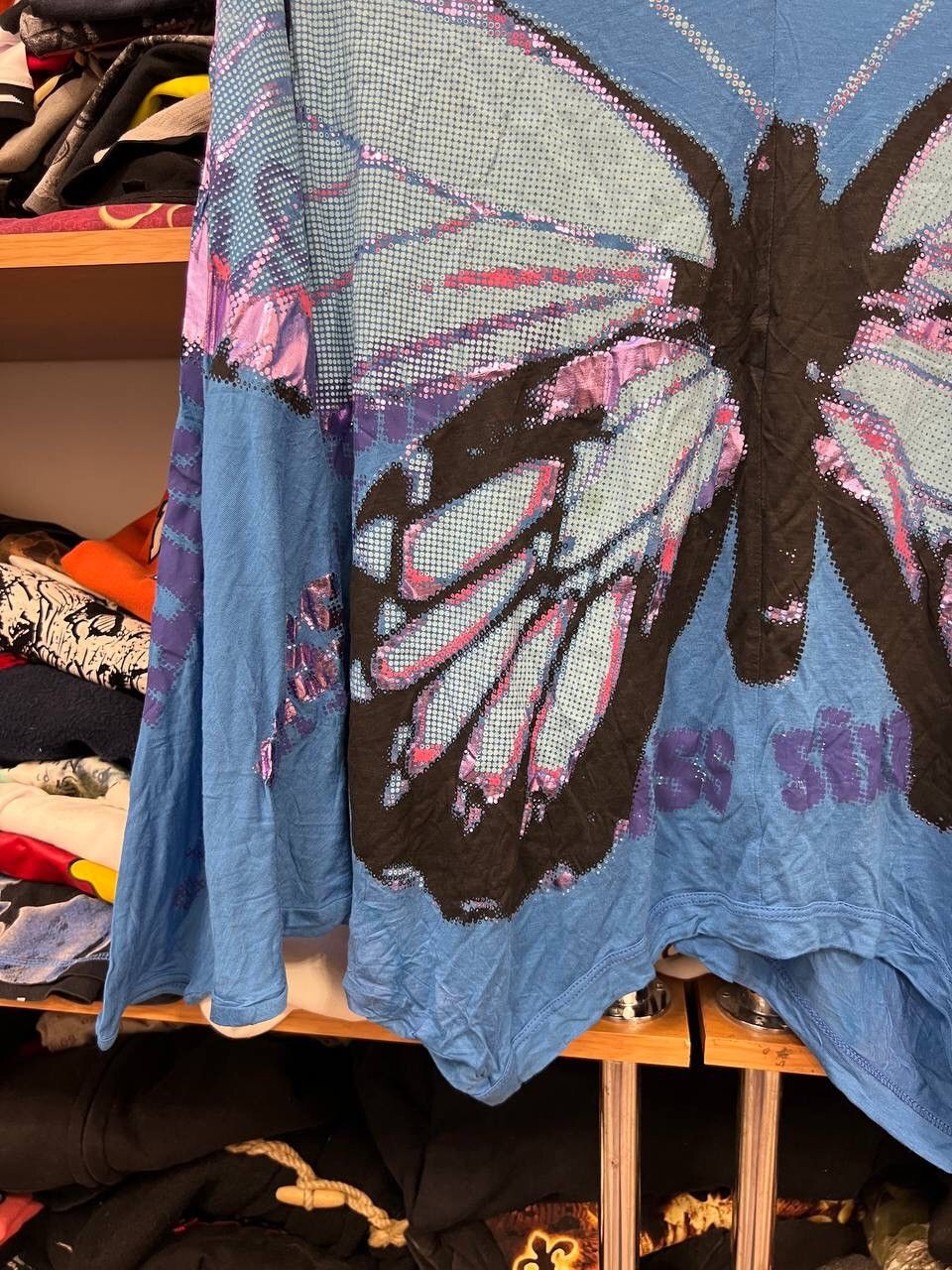 Miss Sixty Y2K Overprint Miss Sixty Avant Garde Blouse Size M / US 6-8 / IT 42-44 - 5 Thumbnail