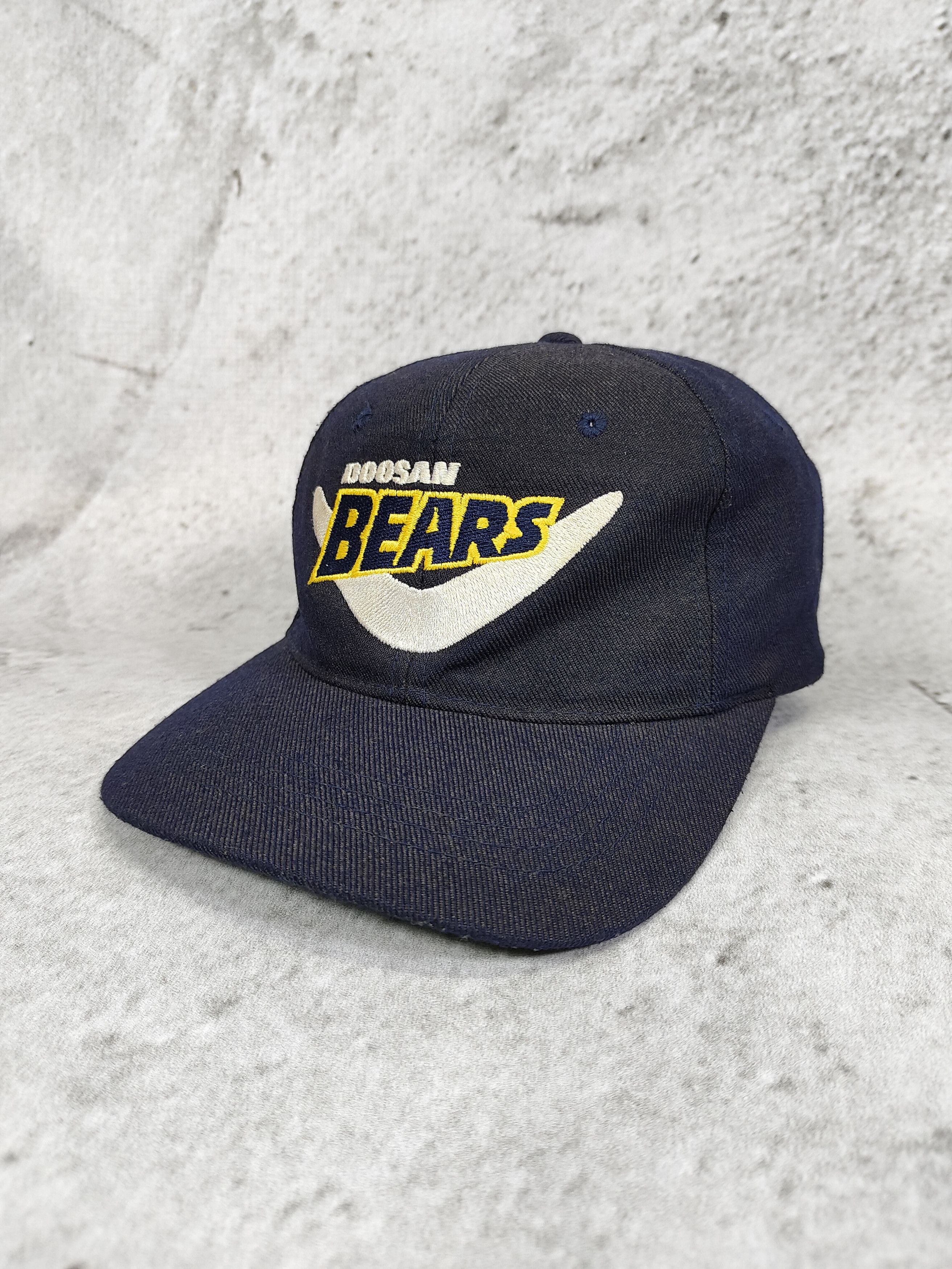 MLB 90s Doosan Bears- Embroidered Logo Navy Korean Baseball Cap Size ONE SIZE - 5 Thumbnail
