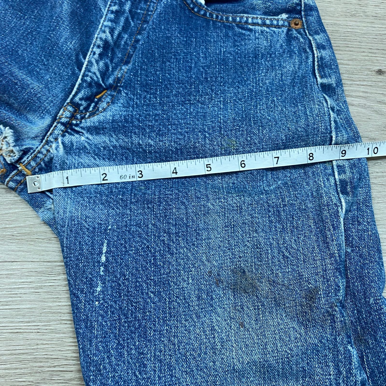 Levi's × Vintage VTG 70s Levi's 505 Redline Selvedge Talon 42 Jeans 22x26 Size 22" - 7 Thumbnail
